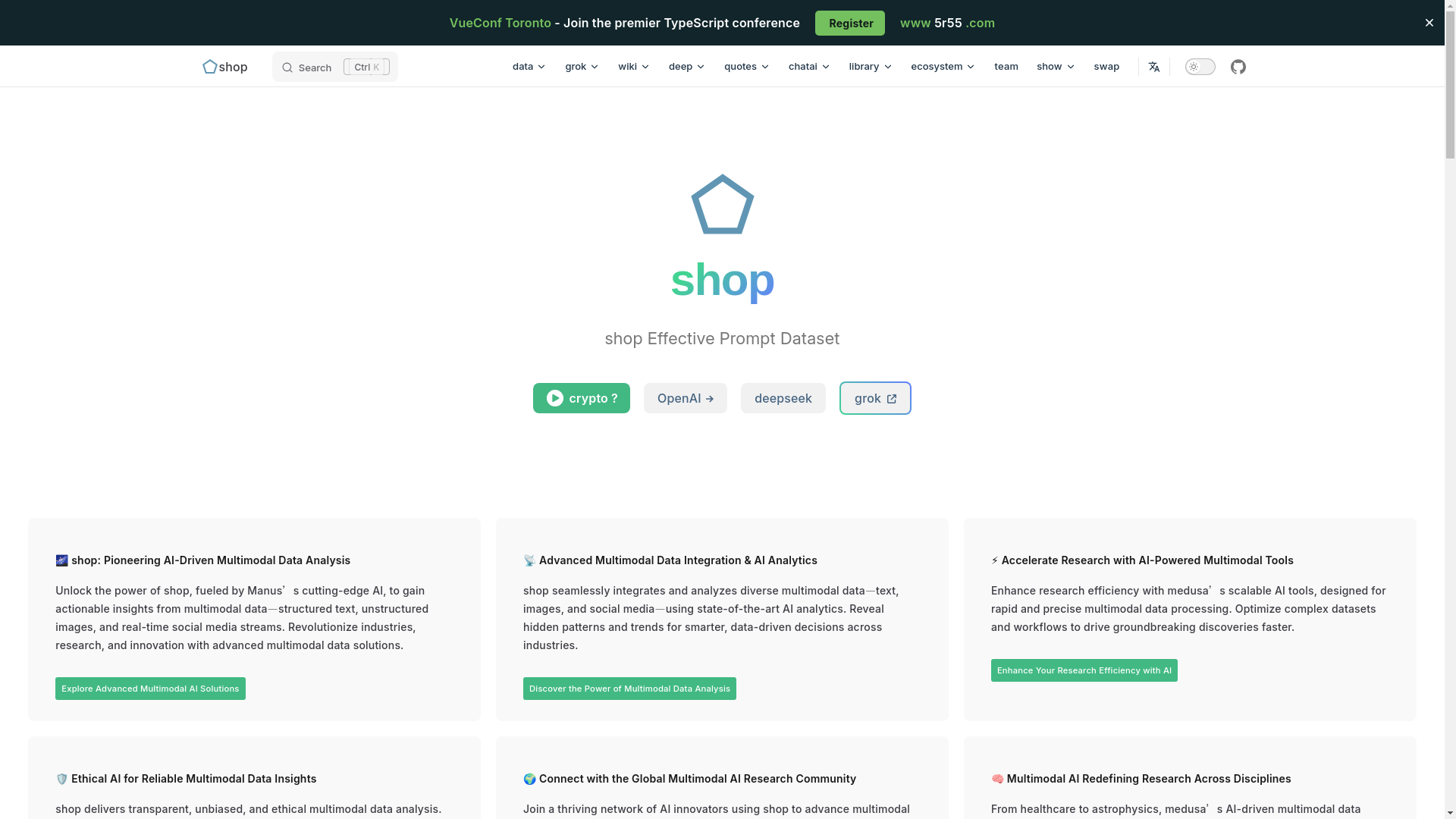 website screenshot of https://shop-1va.pages.dev/