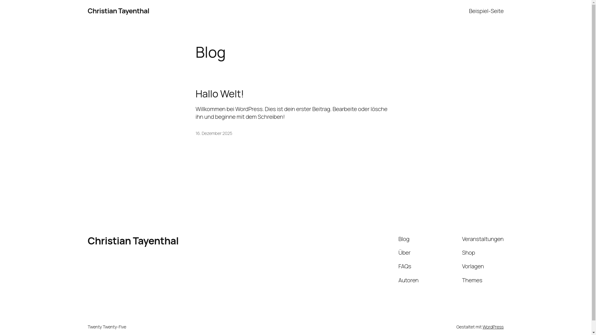 website screenshot of https://ctayenthal.at/