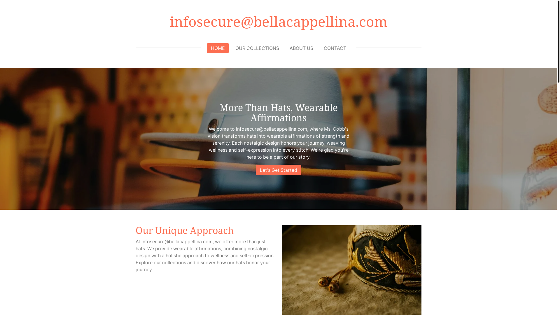 website screenshot of https://infosecurebellacappellina.com/