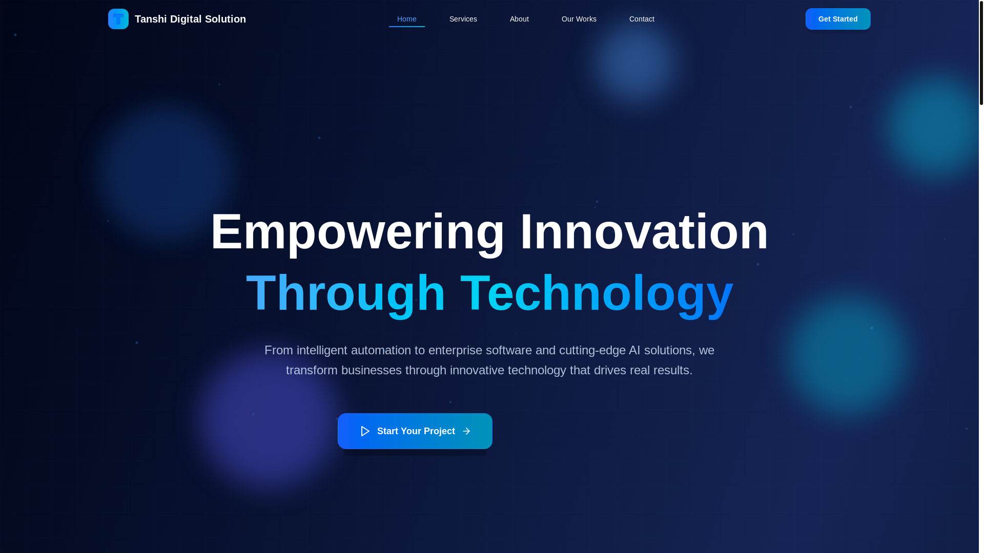 website screenshot of https://tanshidigital.com/