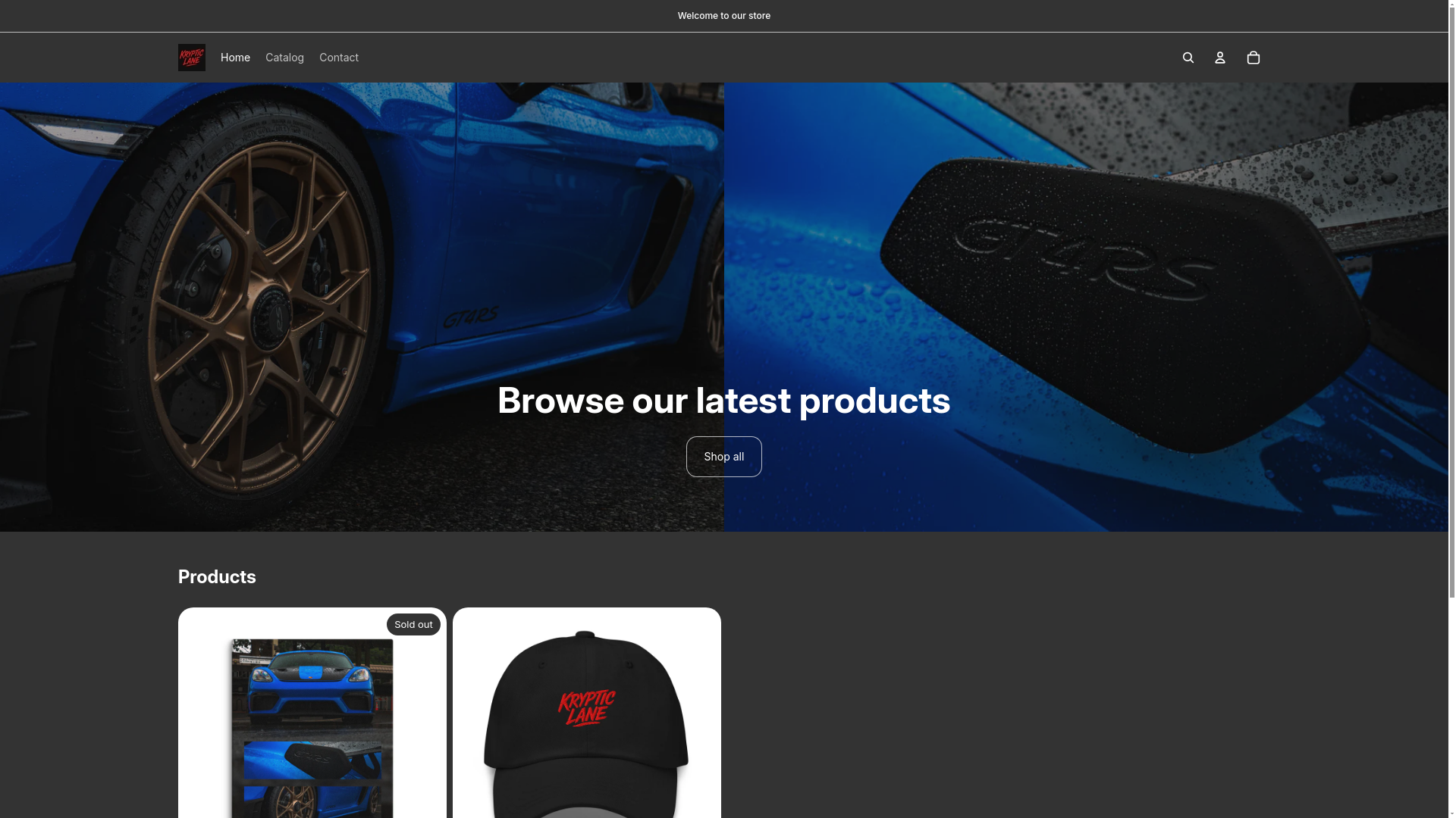 website screenshot of https://krypticlane.com/