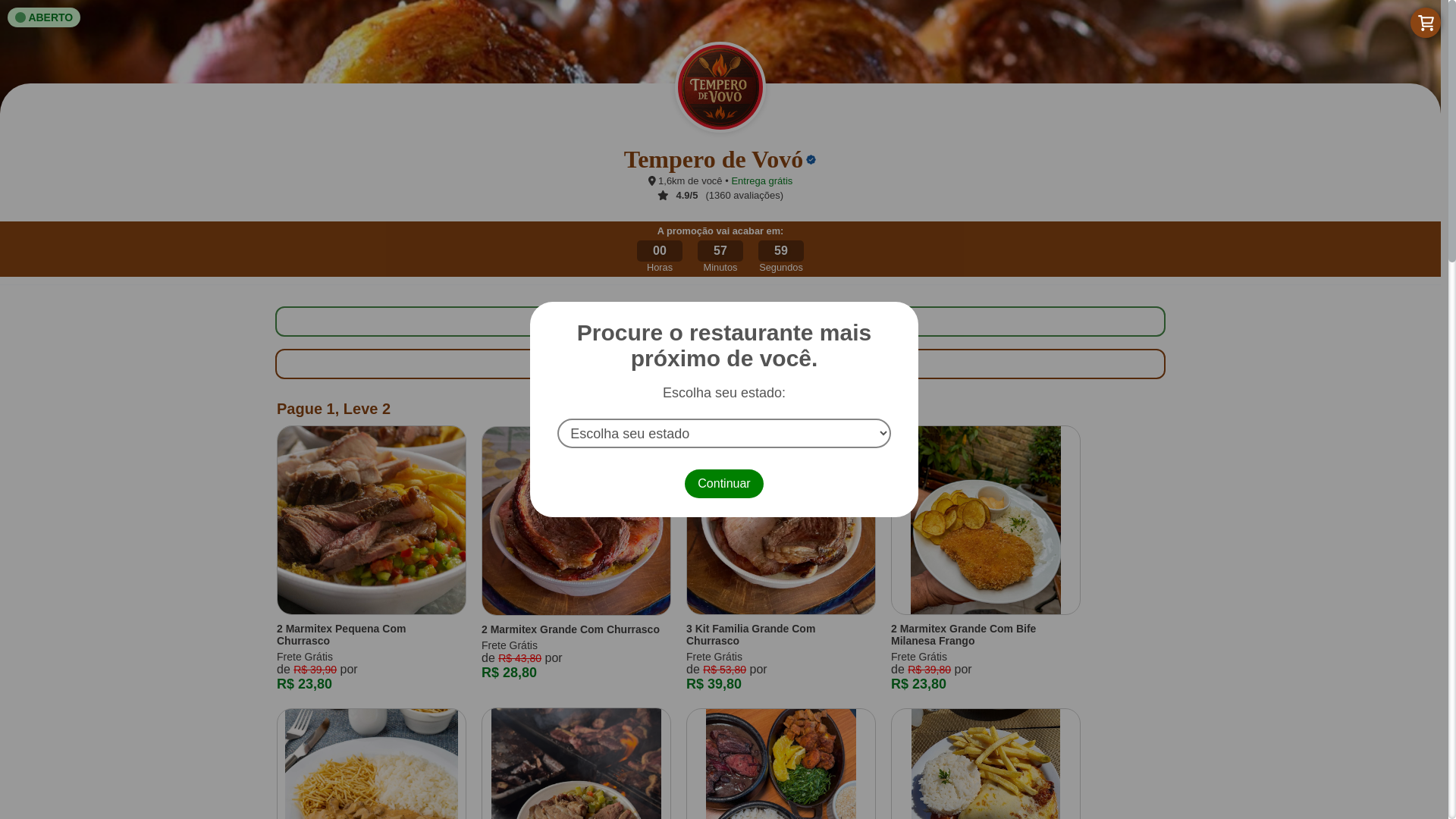 website screenshot of https://pediralmoco.site/