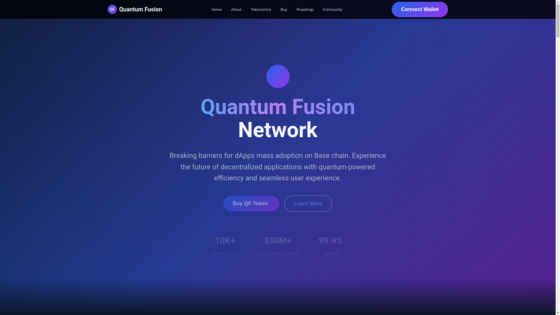 website screenshot of https://quantum-fusion.fun/