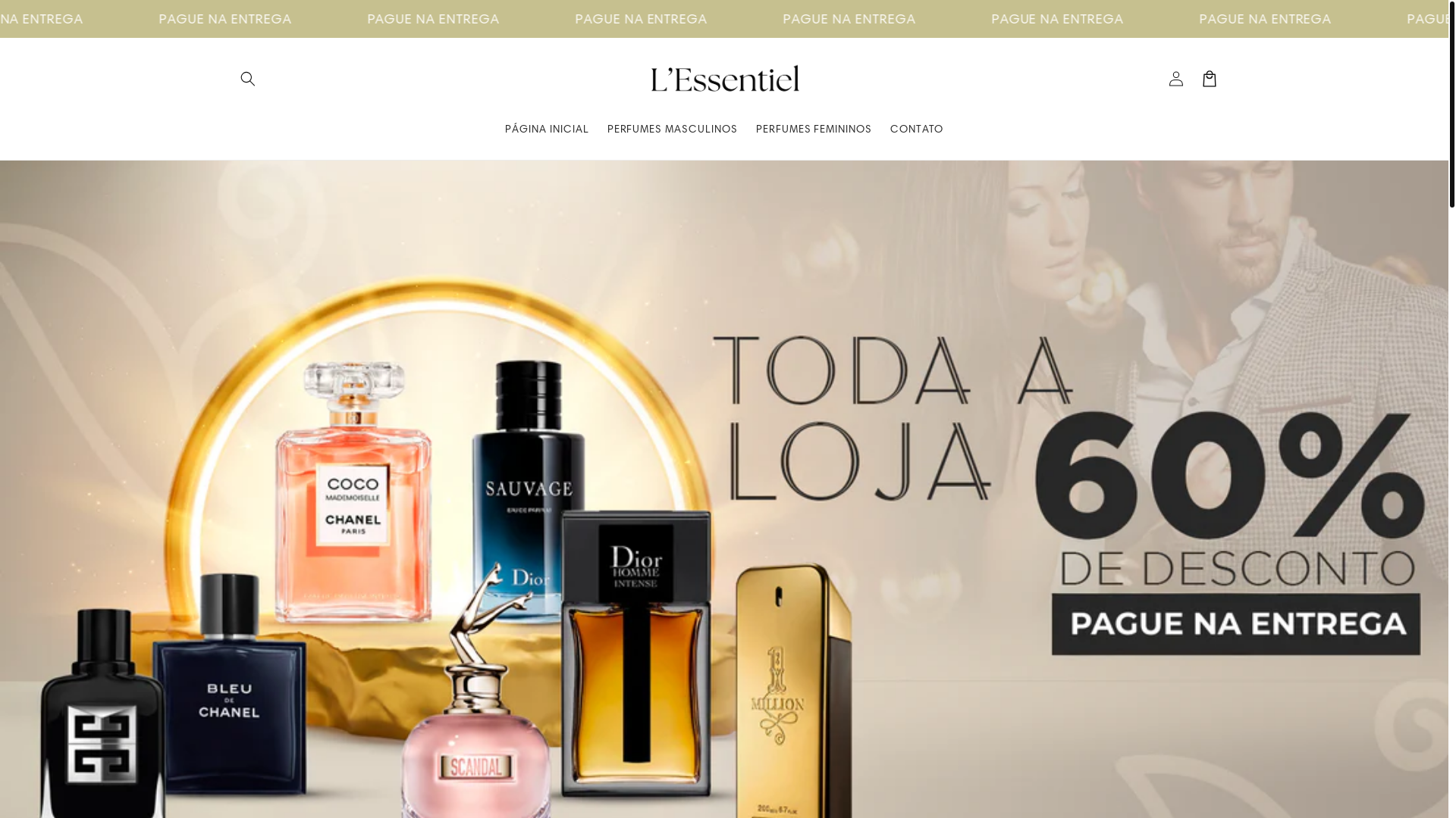 website screenshot of https://essentialpt.store/