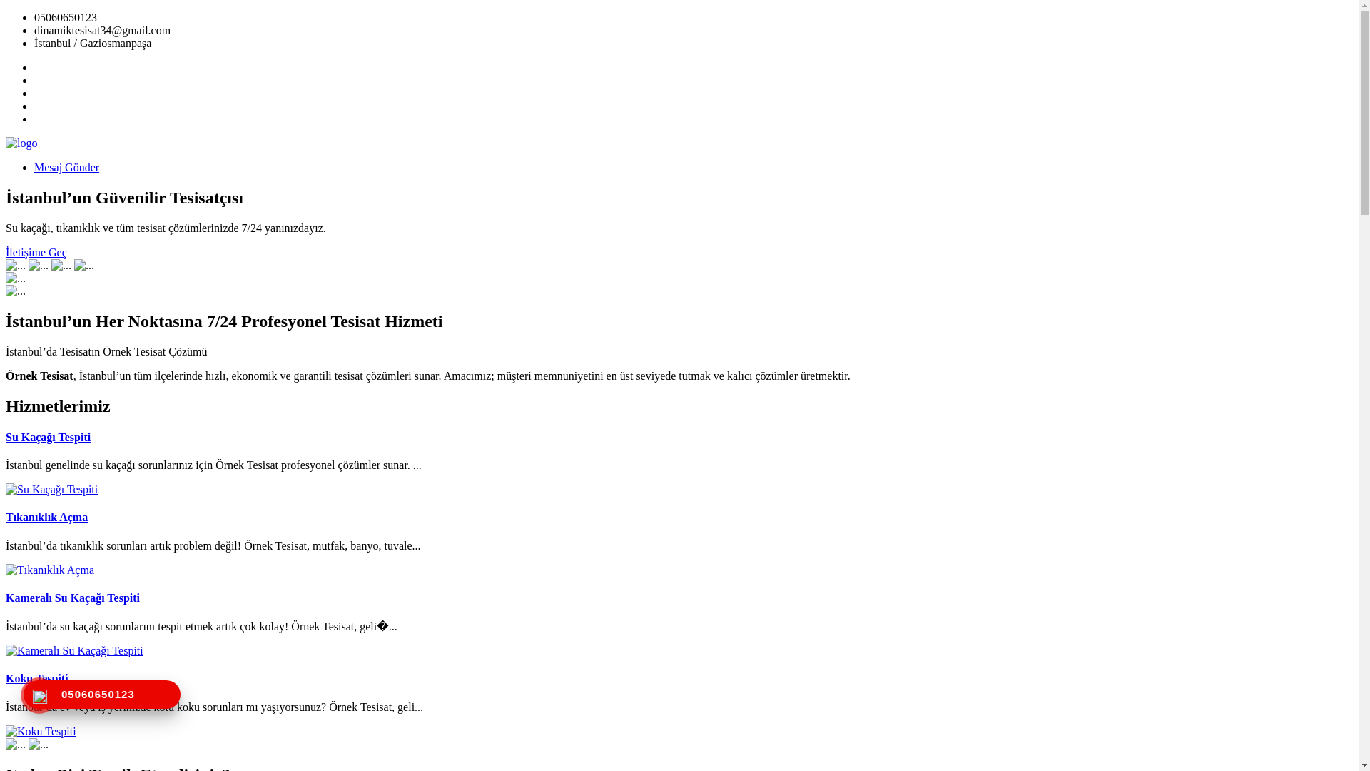 website screenshot of https://ozenlertesisat.com.tr/