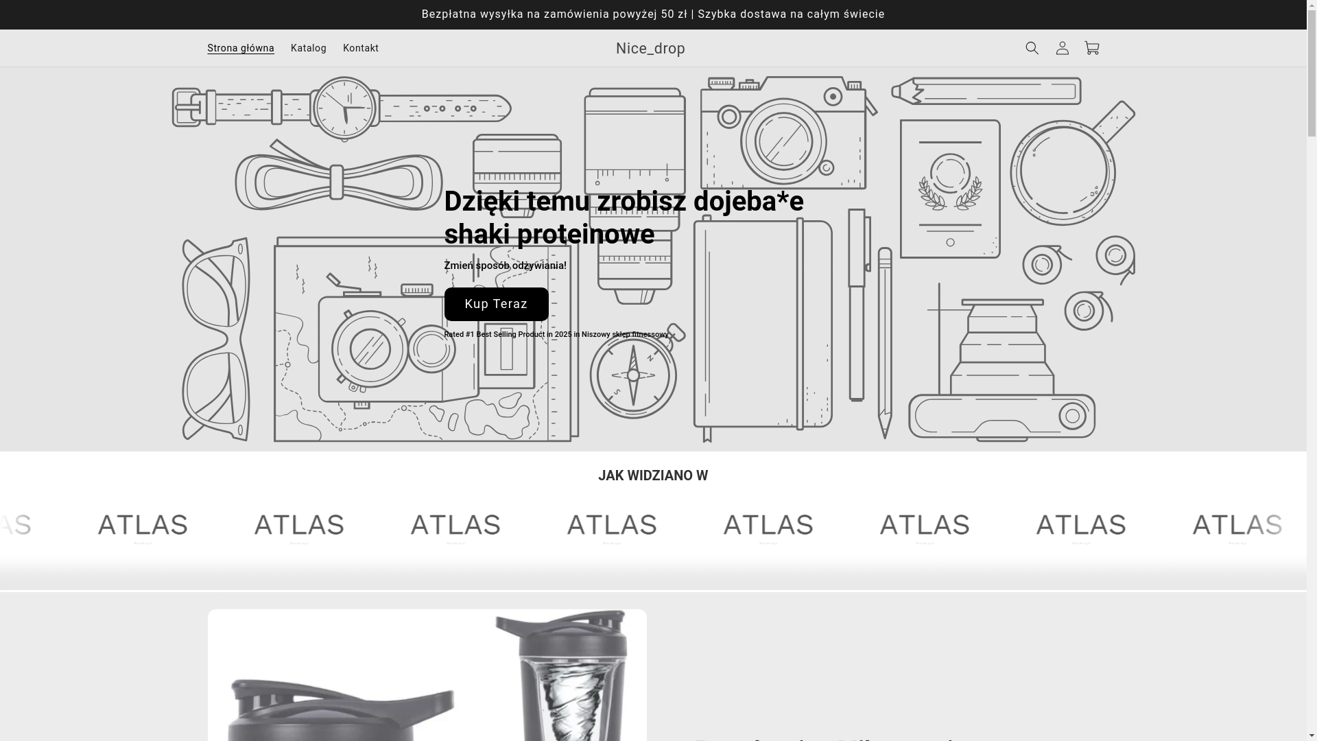 website screenshot of https://enicedrop.pl/