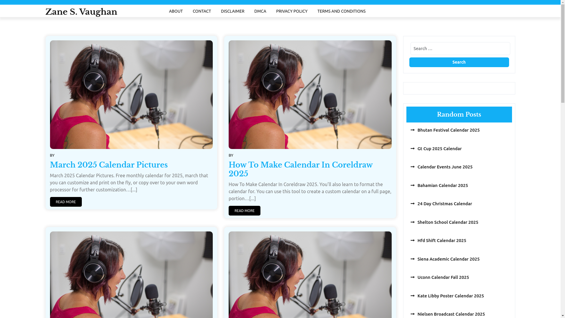 website screenshot of https://zanesvaughan.pages.dev/