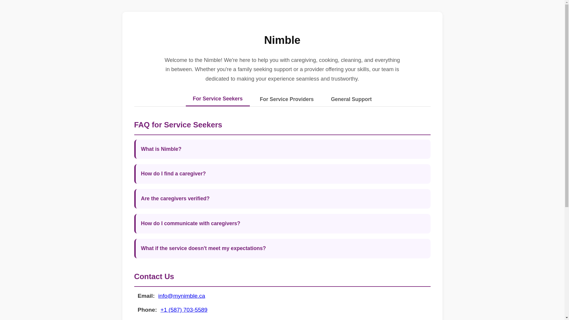 website screenshot of https://nimble-static.pages.dev/