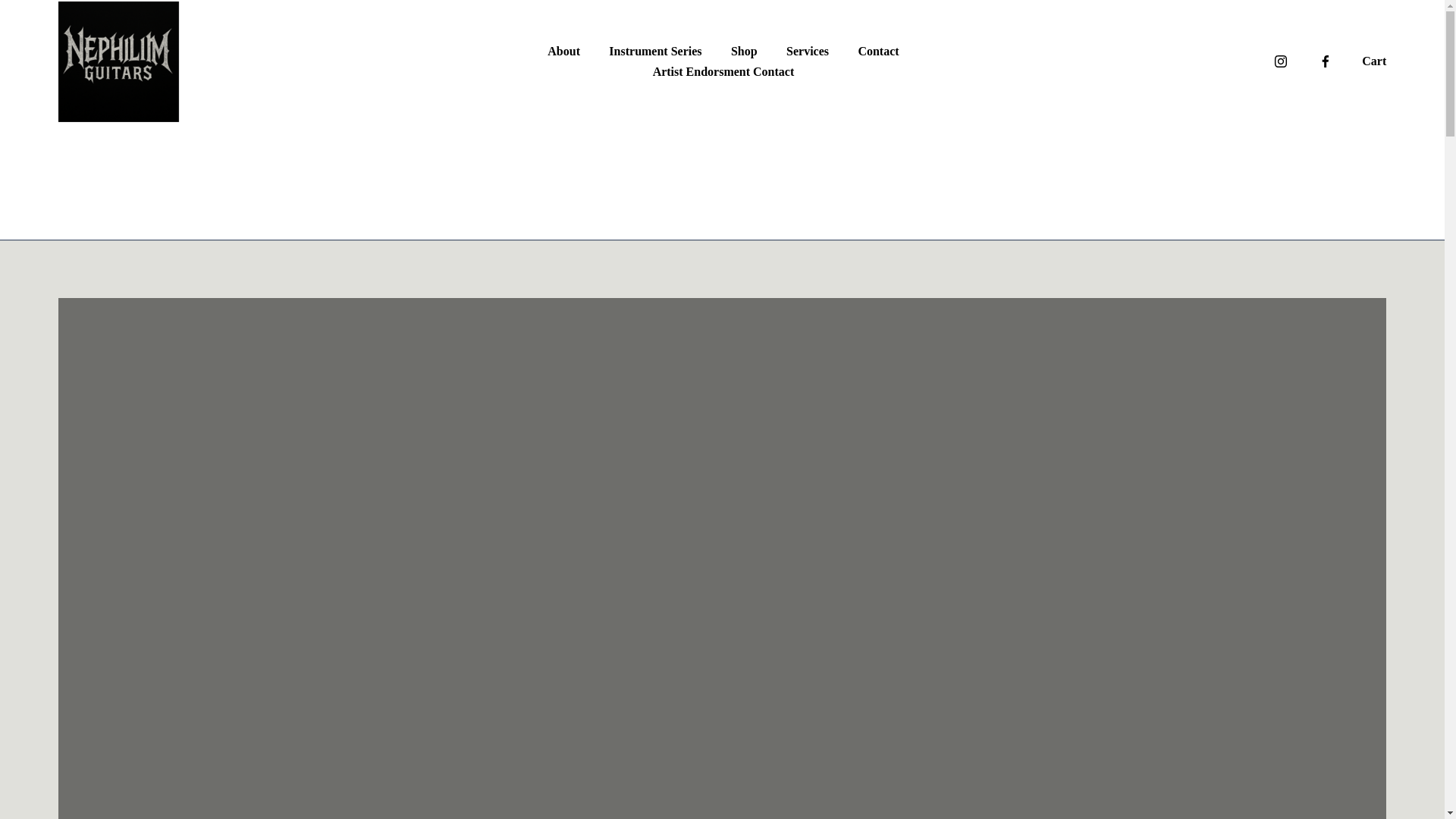 website screenshot of https://nephilim-guitars.com/