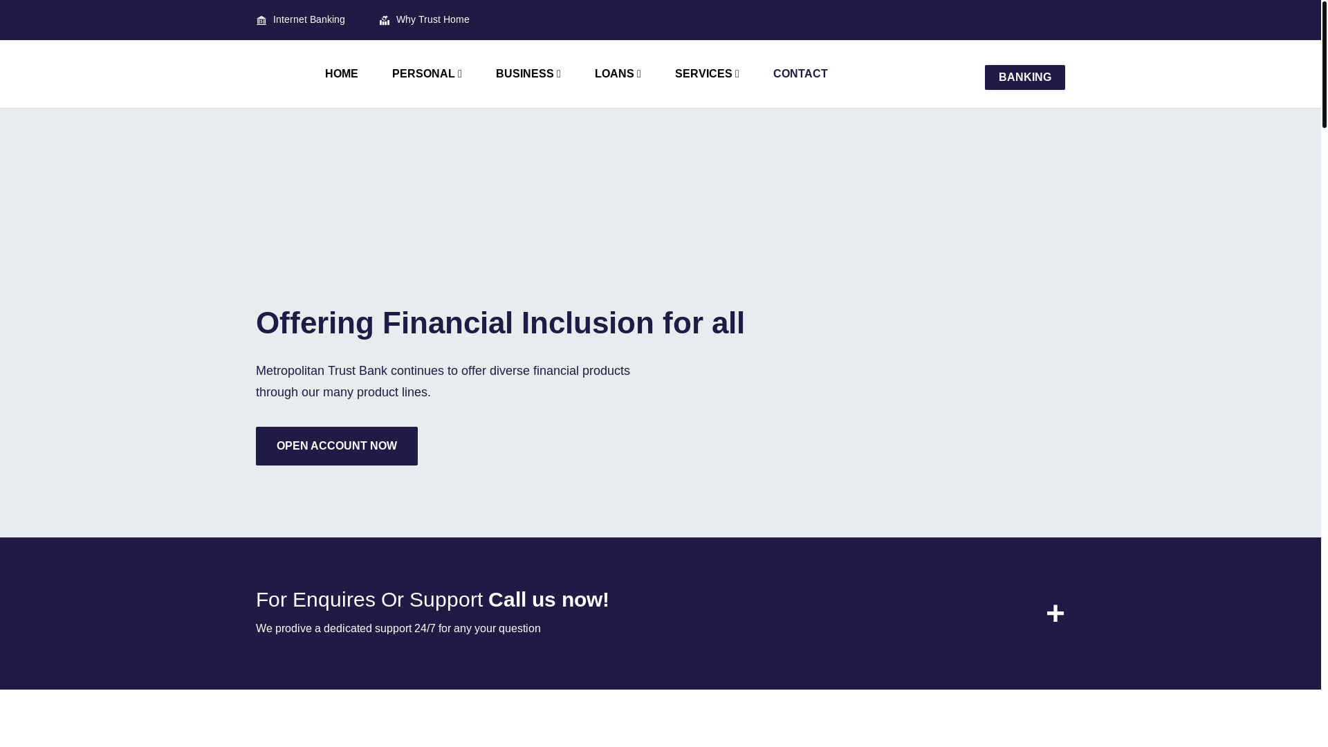 website screenshot of https://metropolitantrstbk.com/