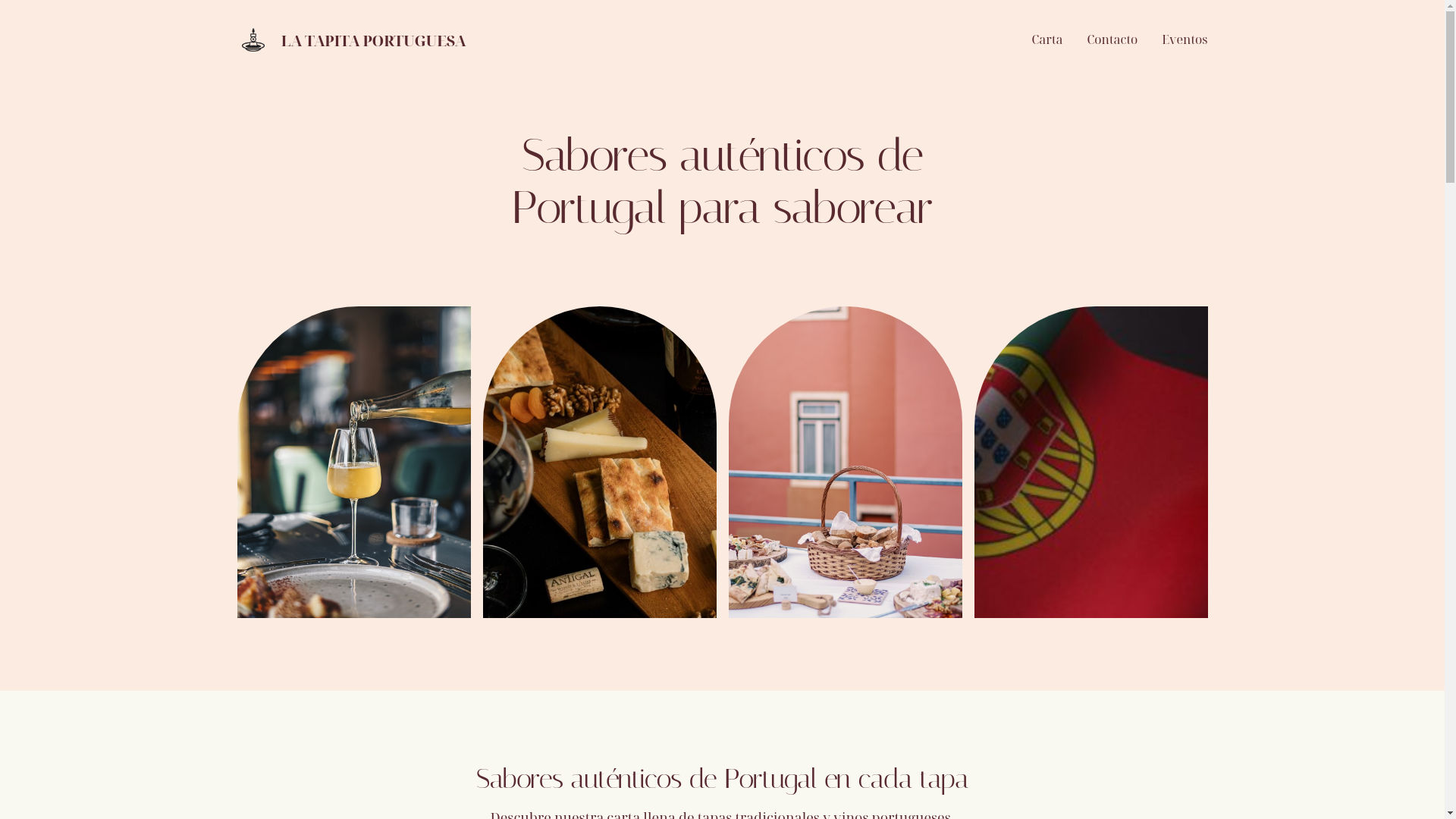 website screenshot of https://tapitaportuguesa.es/