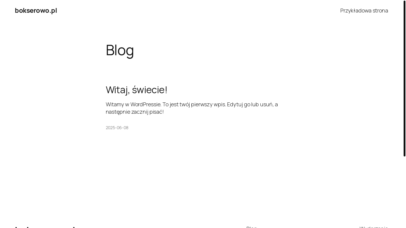 website screenshot of https://bokserowo.pl/