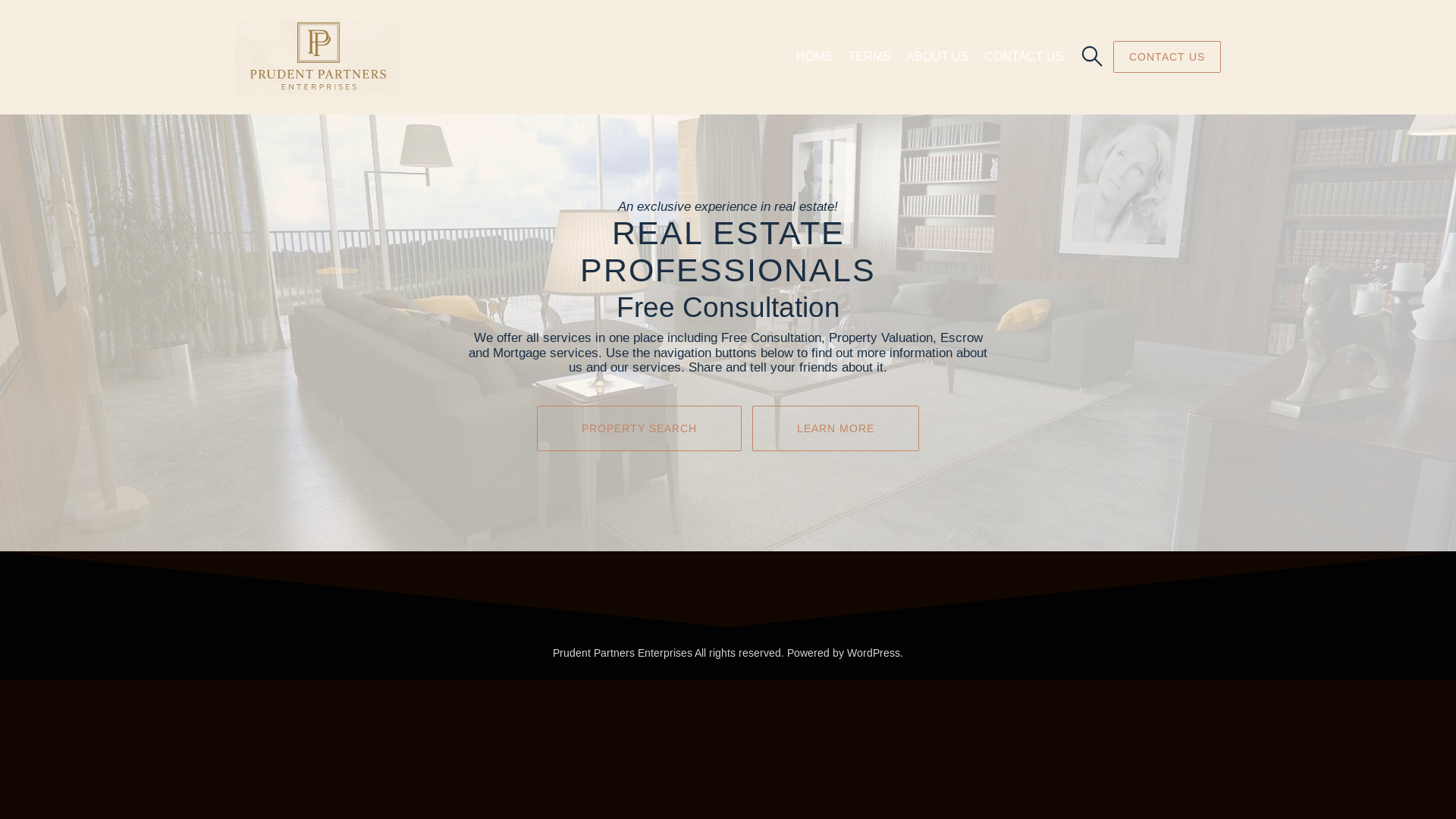 website screenshot of https://prudentpartnersenterprises.com/