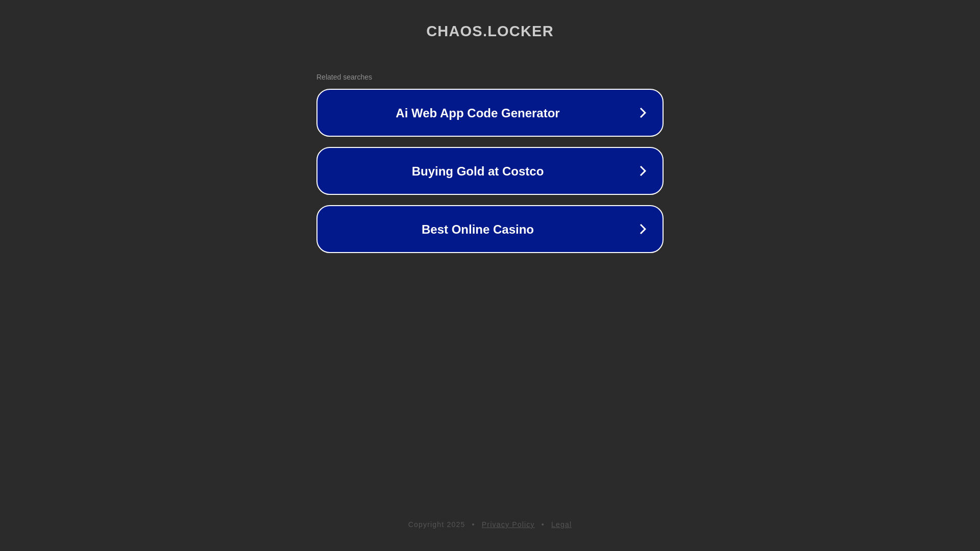 website screenshot of https://chaos.locker/