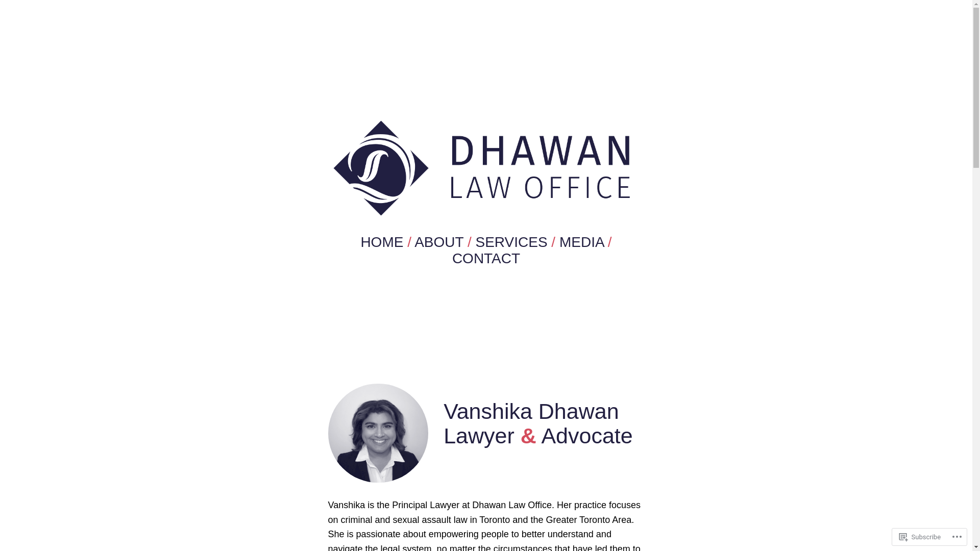 website screenshot of https://dhawanlaw.ca/