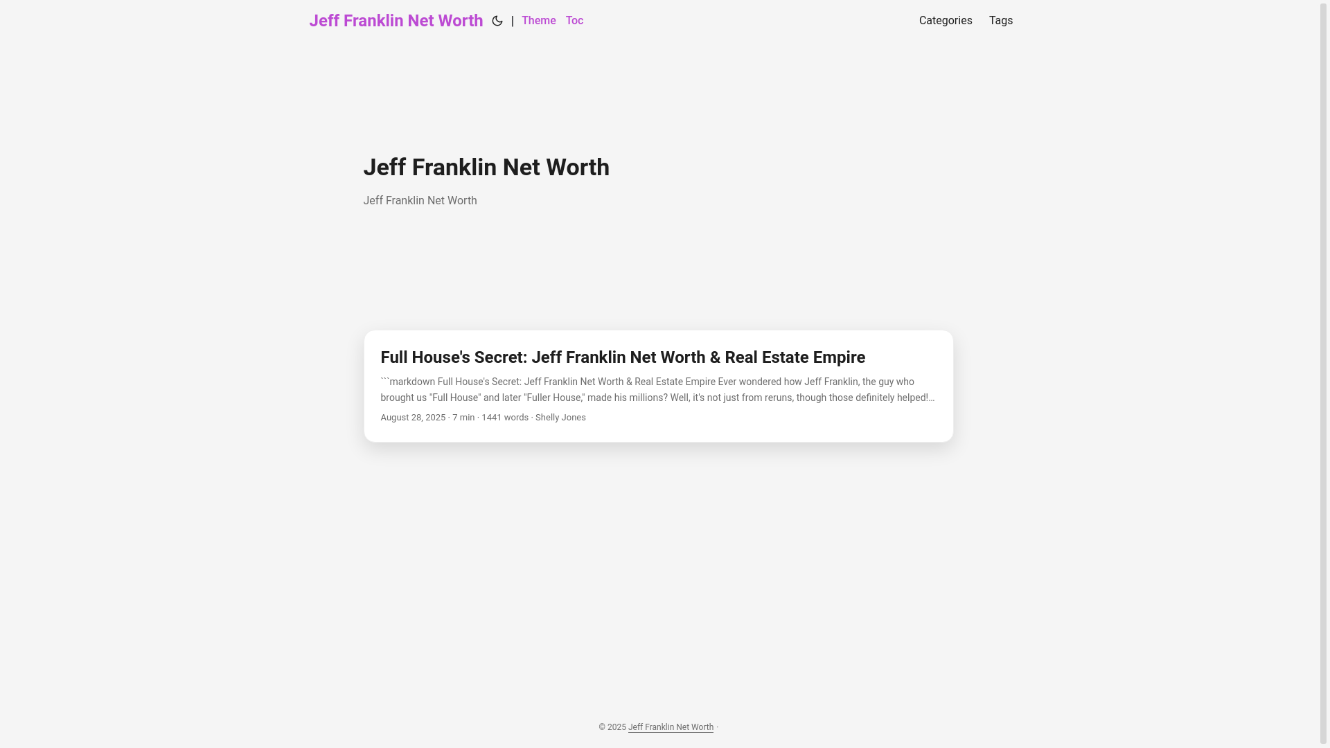 website screenshot of https://jeff-franklin-net-worth.pages.dev/