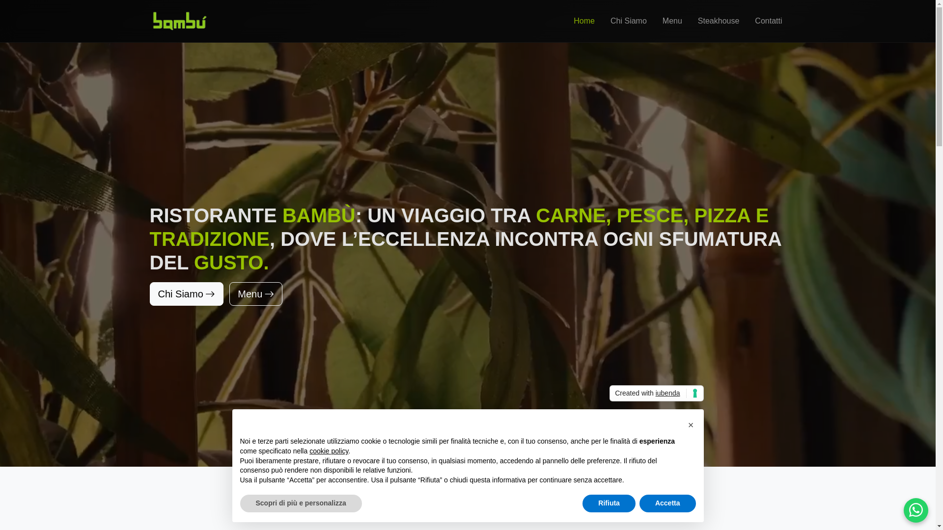 website screenshot of https://ristorantepizzeriabambu.com/
