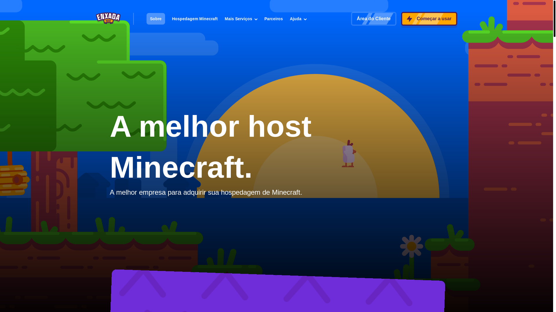 website screenshot of https://enxadahost-site.pages.dev/