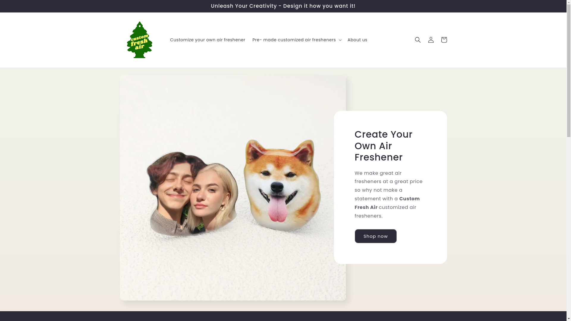 website screenshot of https://customfreshair.site/