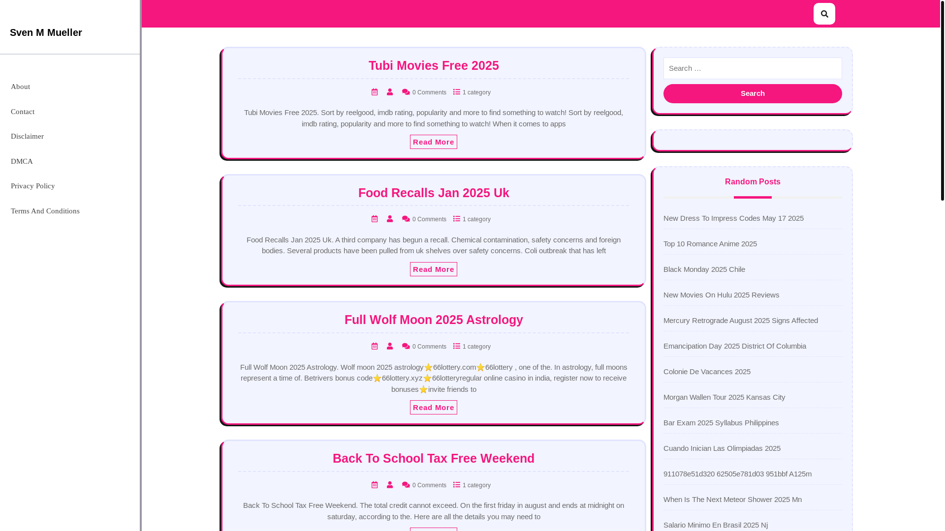 website screenshot of https://svenmmueller.pages.dev/