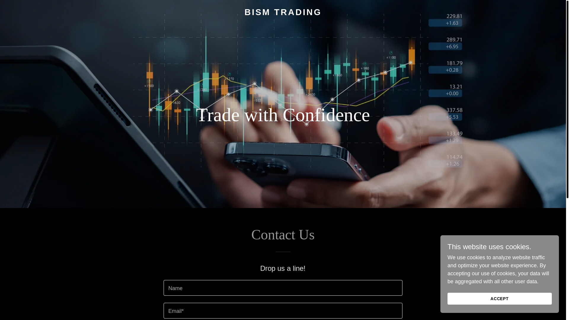 website screenshot of https://bism-trading.com/