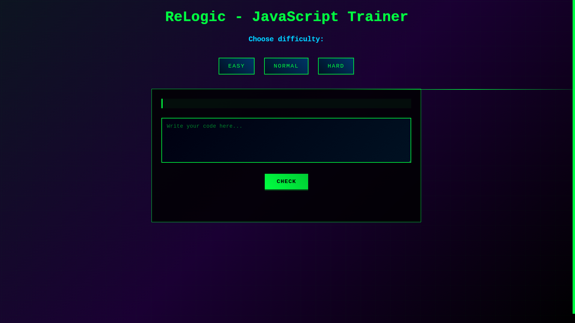 website screenshot of https://relogic-javascript.pages.dev/