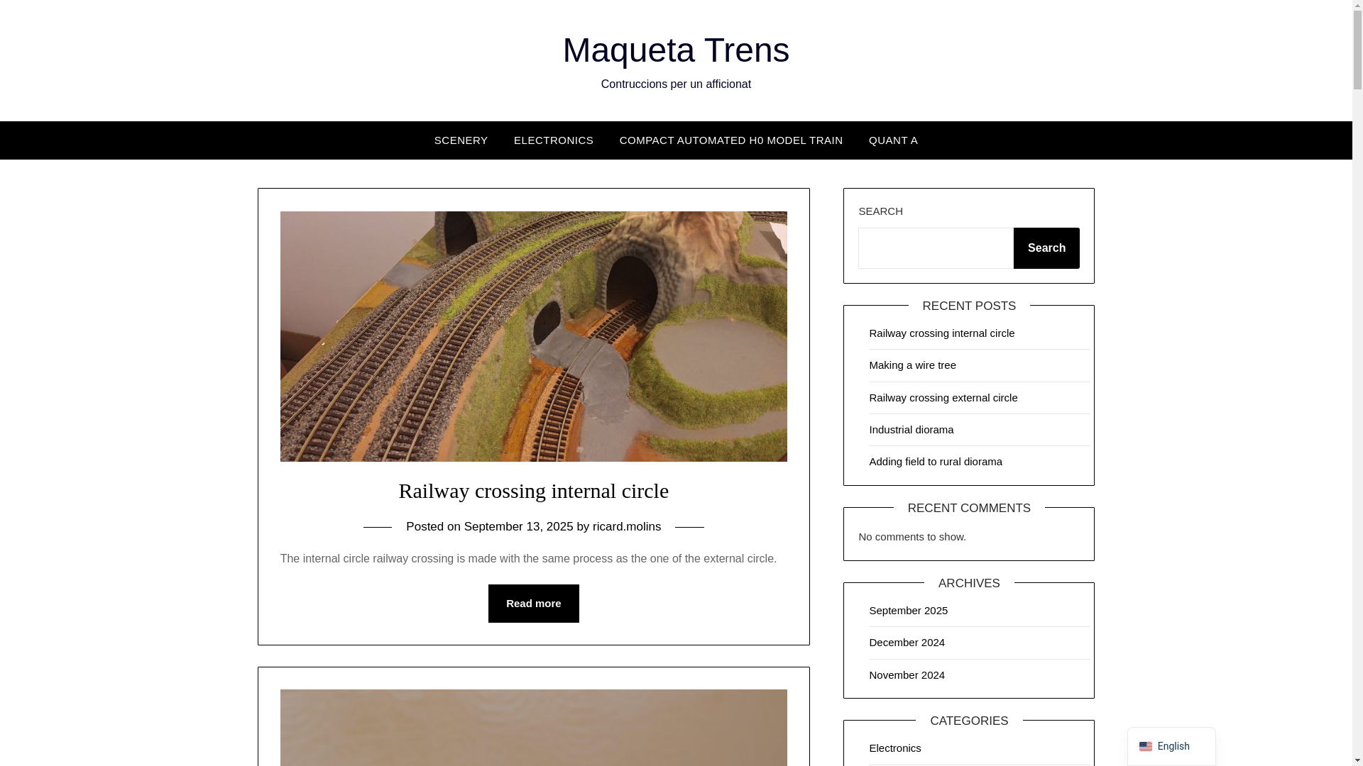 website screenshot of https://maquetatrens.com/