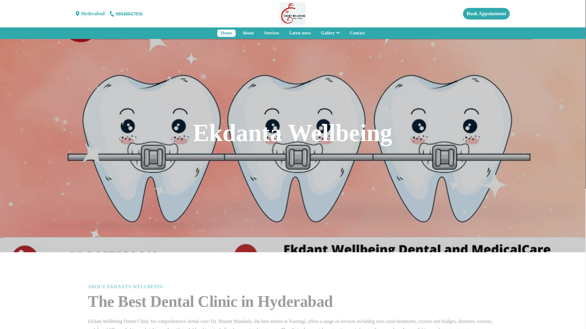 website screenshot of https://ekdantawellbeing.com/