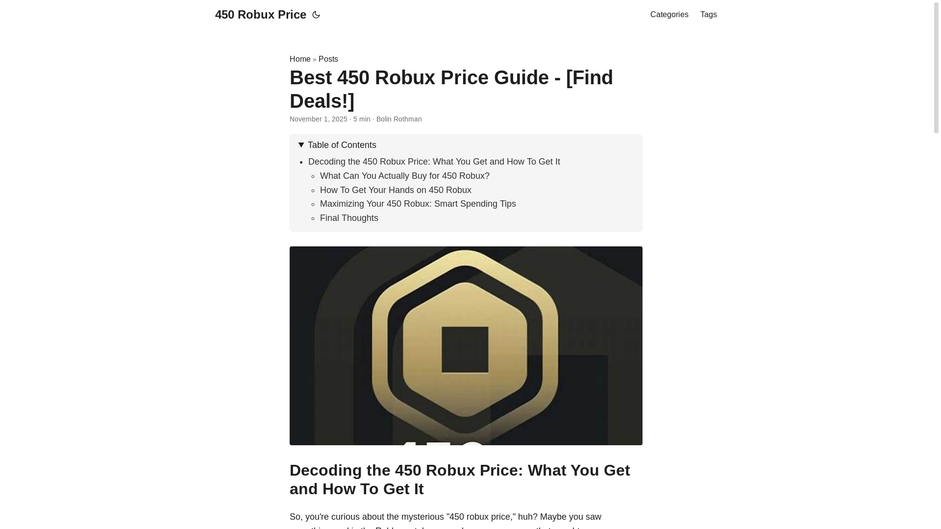website screenshot of https://450-robux-price.pages.dev/