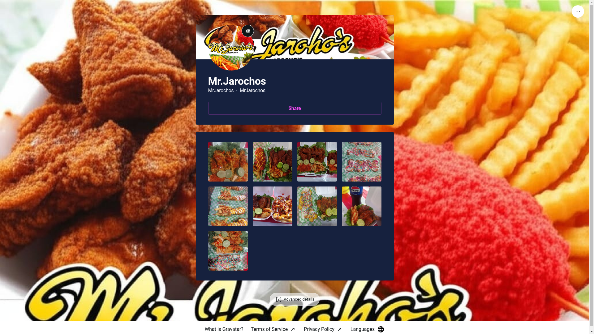 website screenshot of https://mrjarochos.bio/