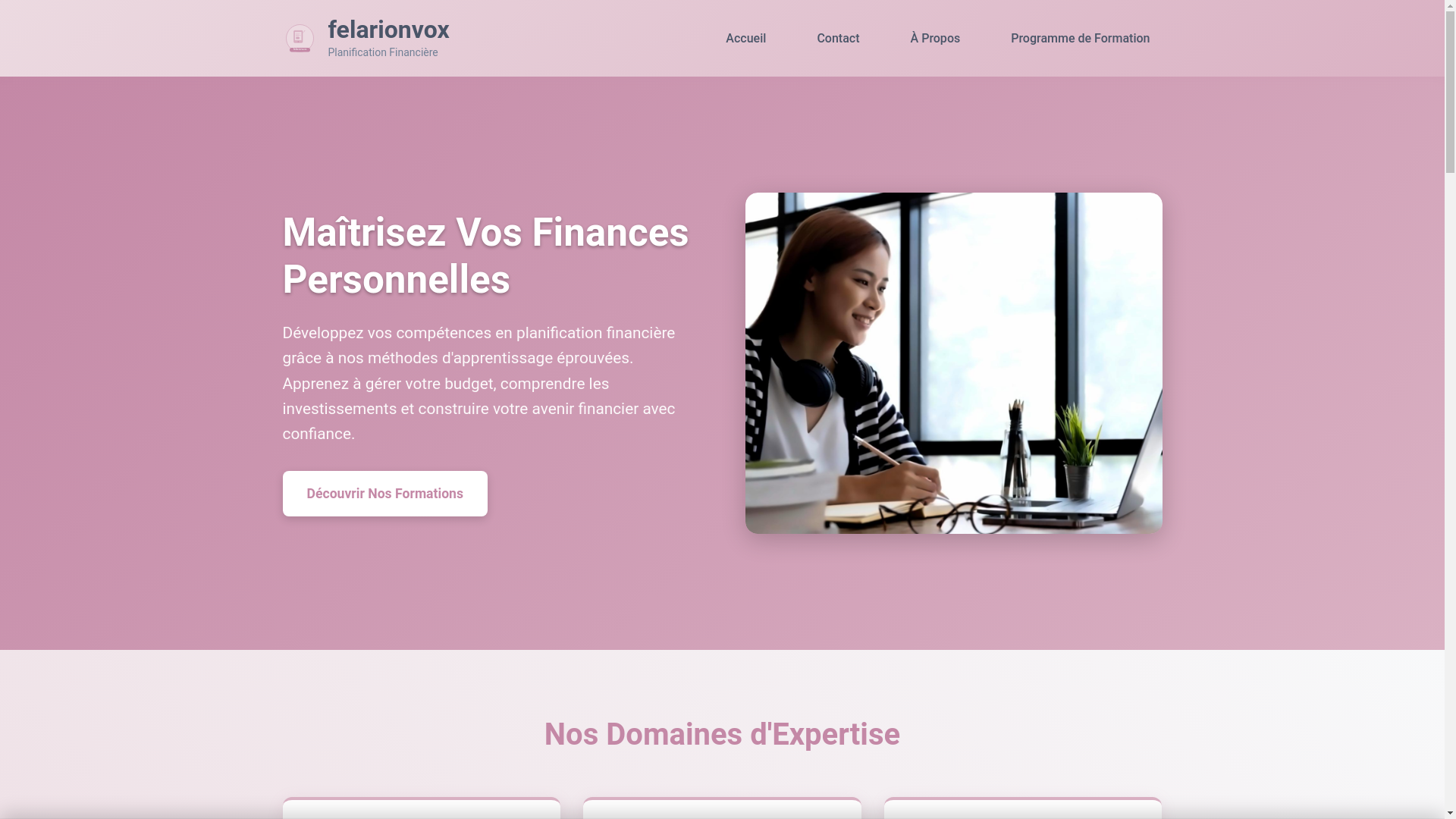 website screenshot of https://felarionvox.com/