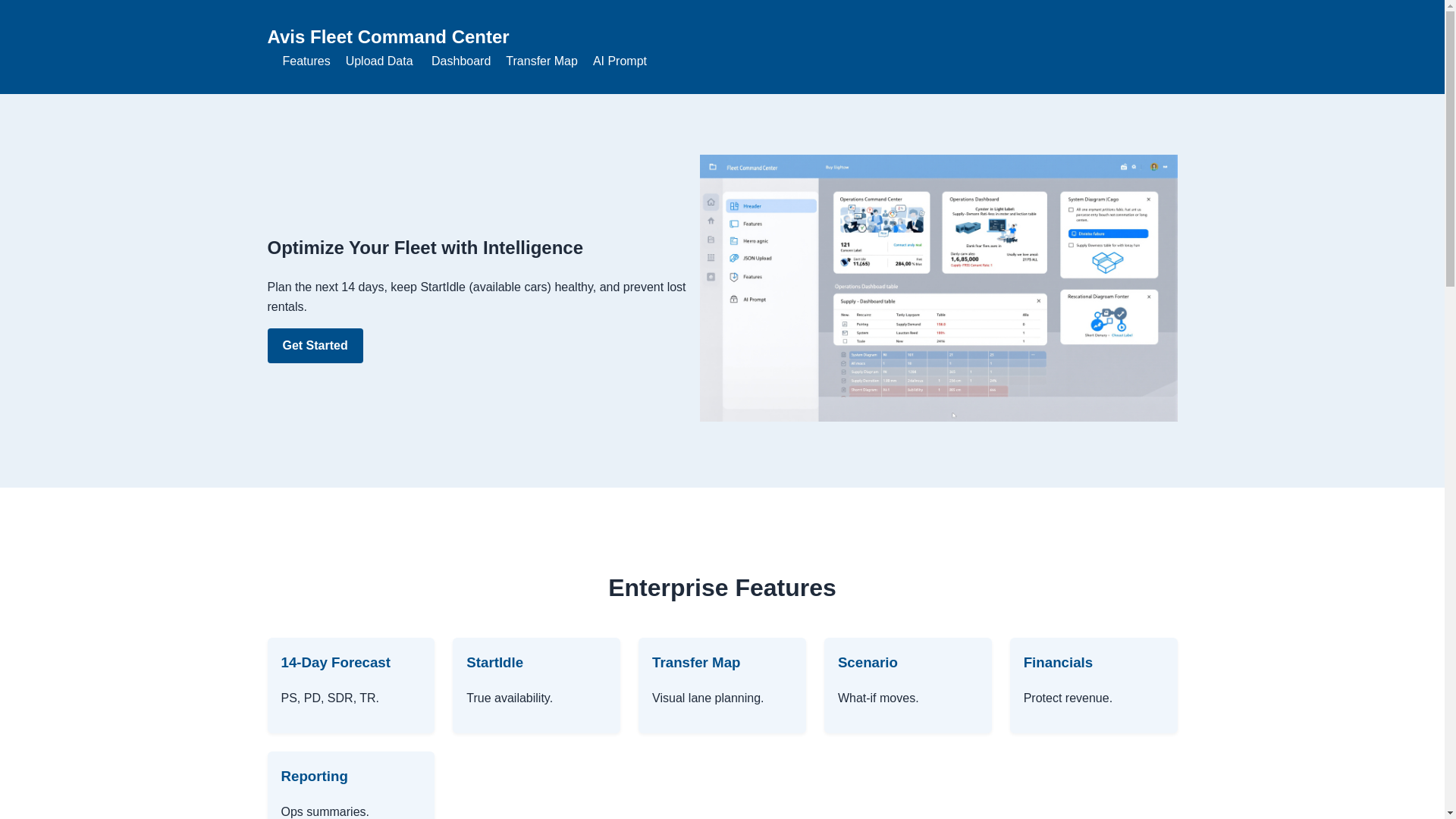 website screenshot of https://fleet-command-center.pages.dev/