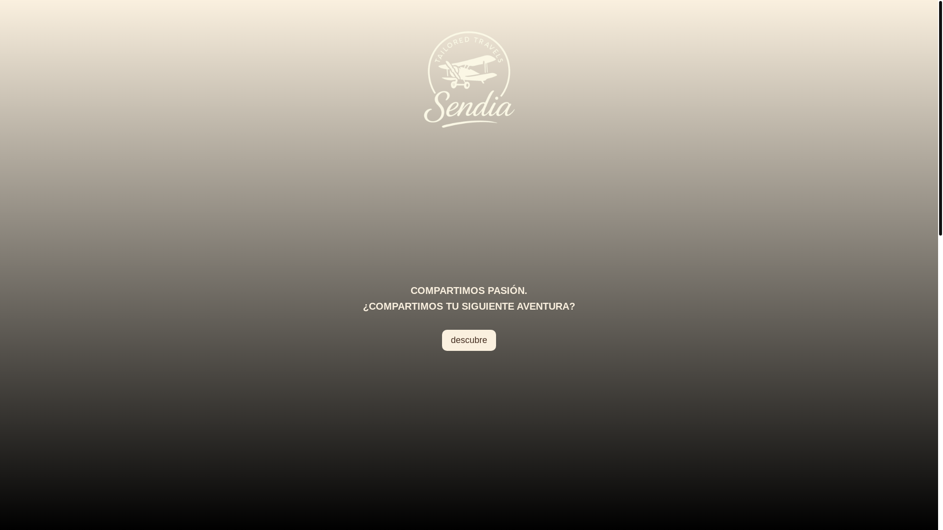 website screenshot of https://sendiatravel.com/