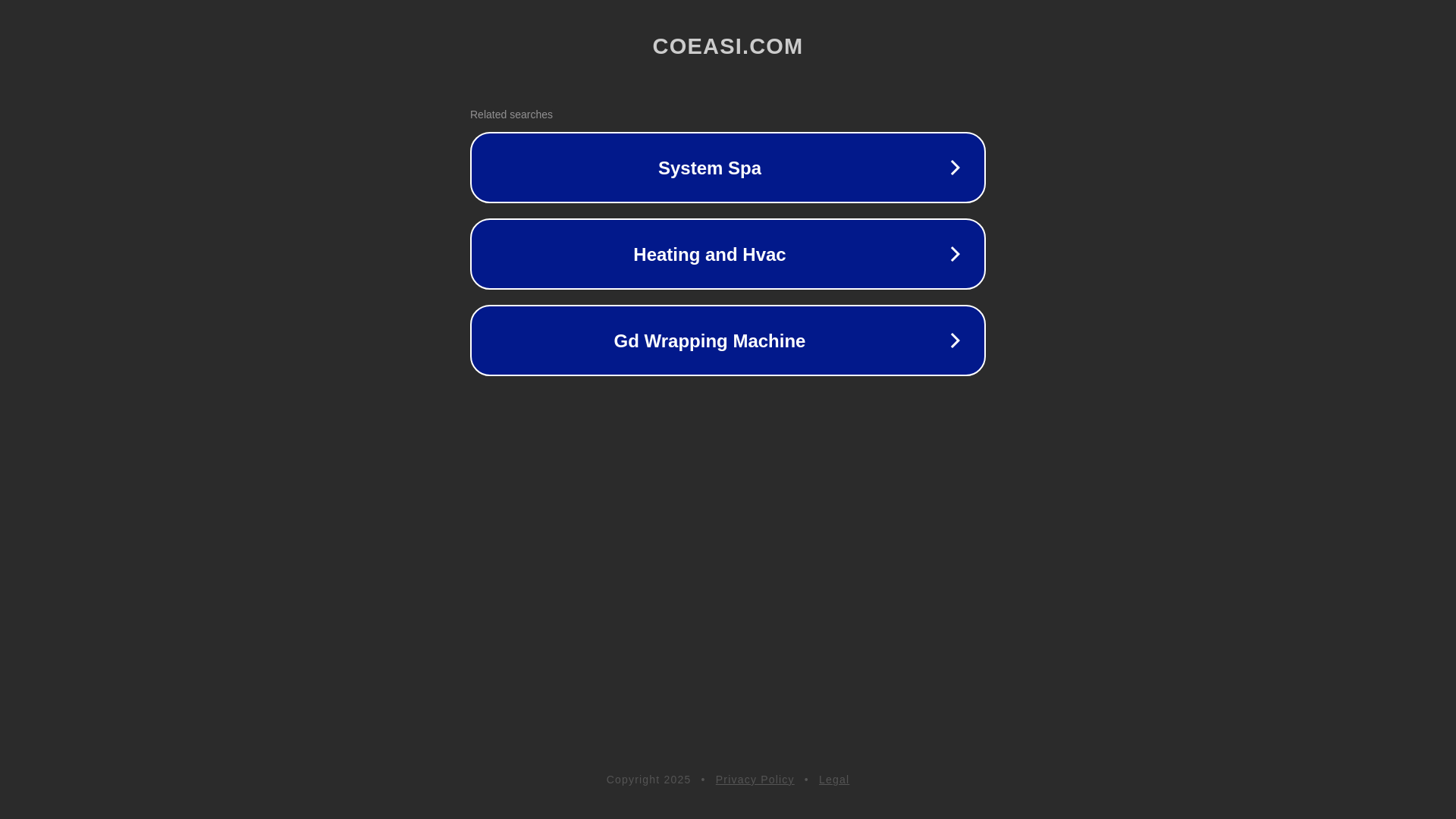 website screenshot of https://coeasi.com/