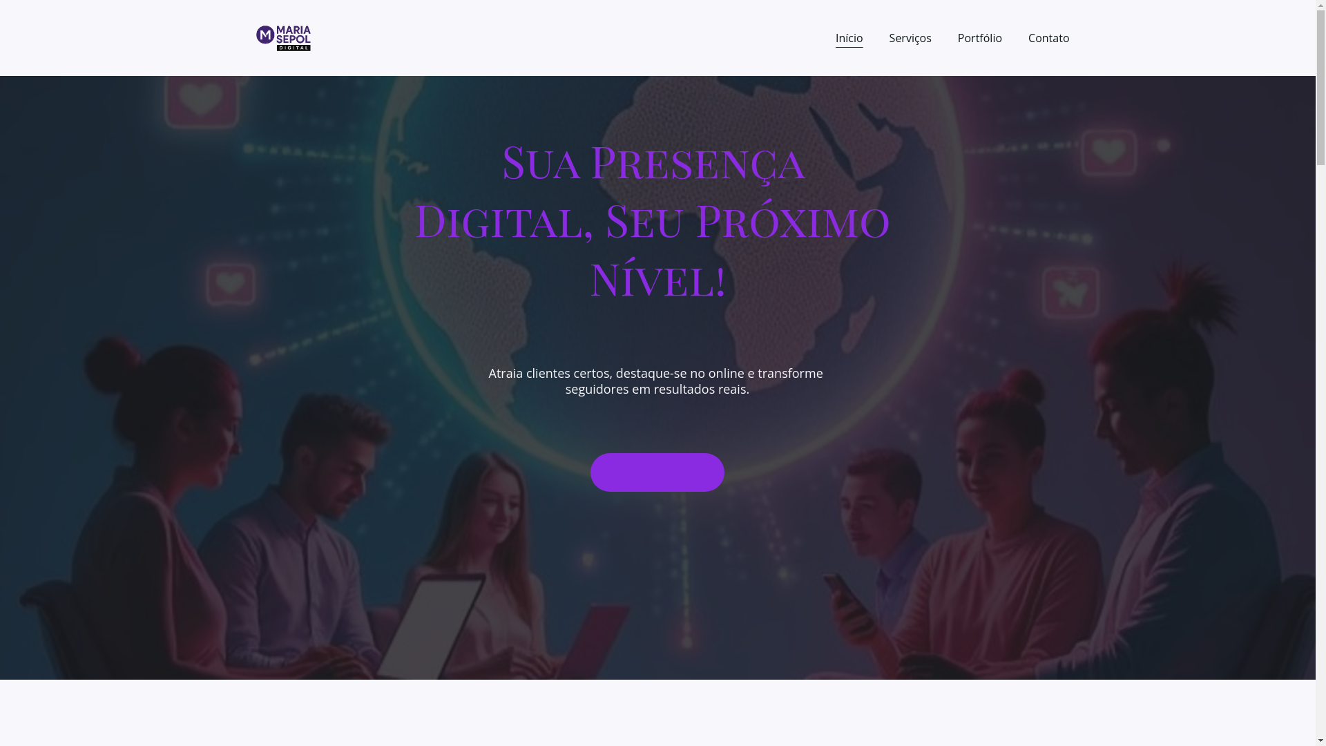 website screenshot of https://mariasepoldigital.com.br/