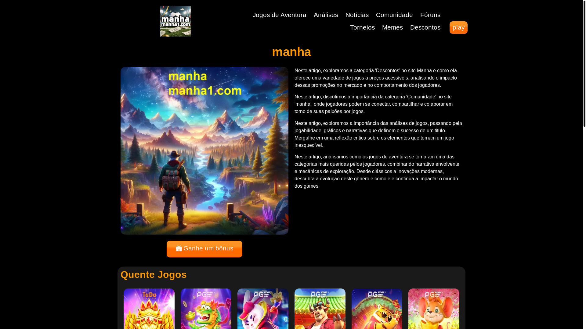 website screenshot of https://manha1.com/