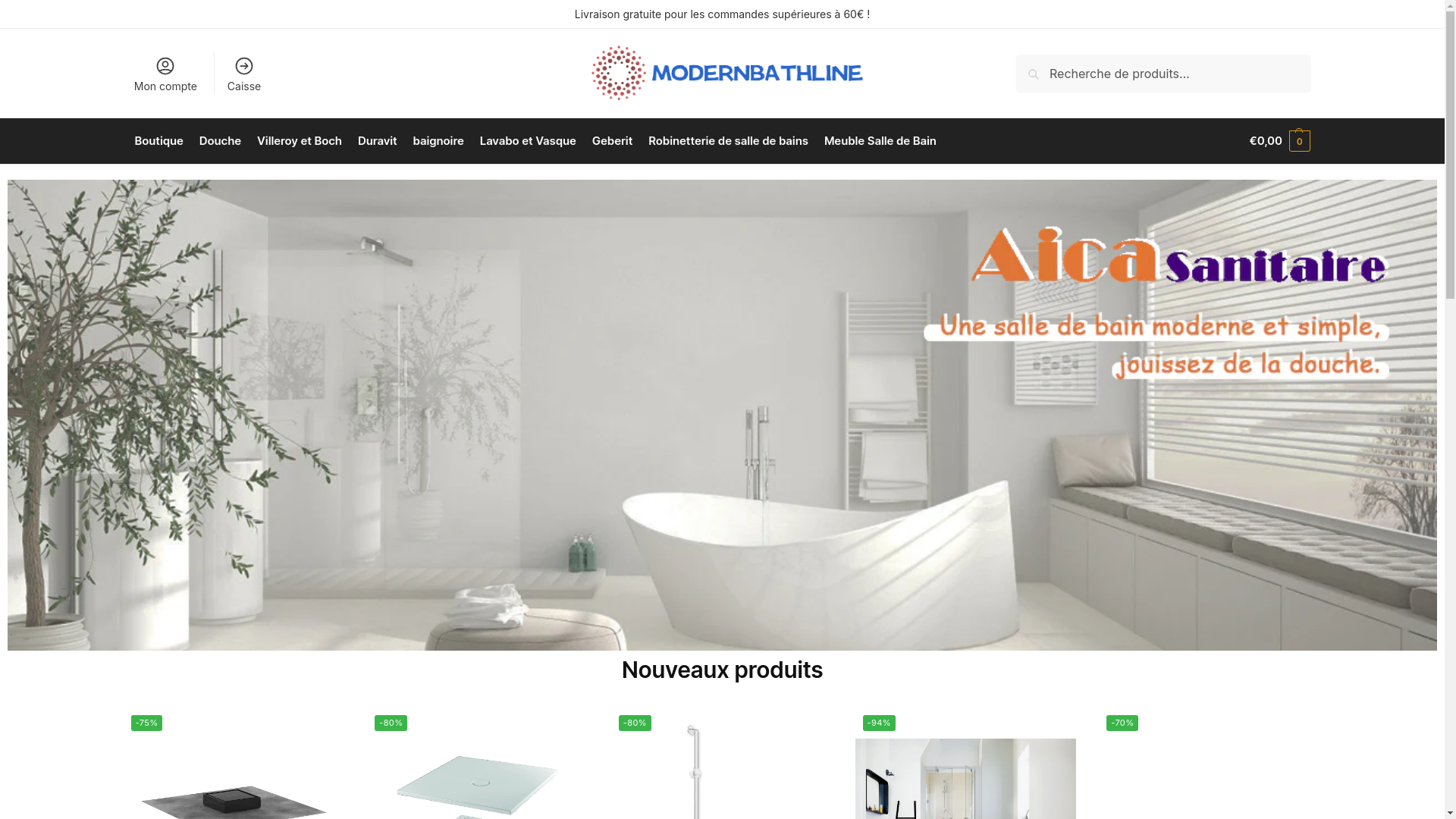 website screenshot of https://modernbathline.com/