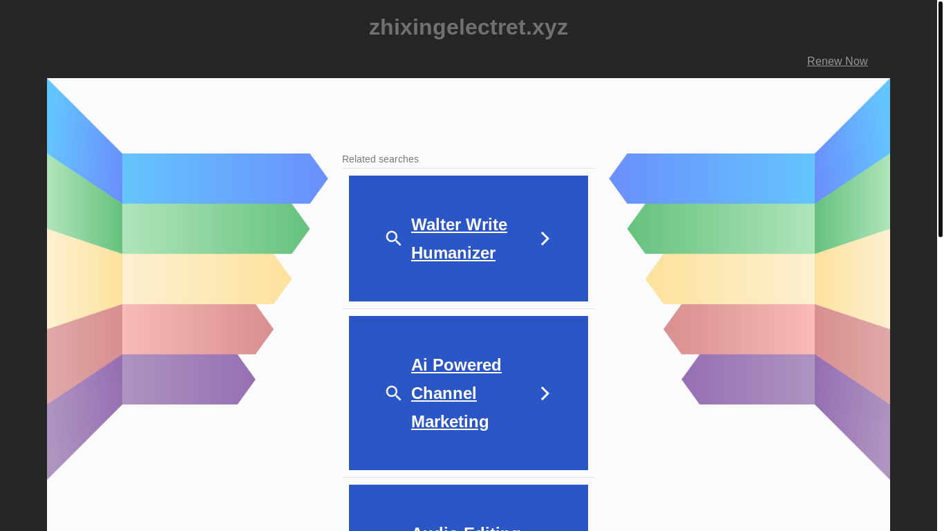 website screenshot of https://zhixingelectret.xyz/
