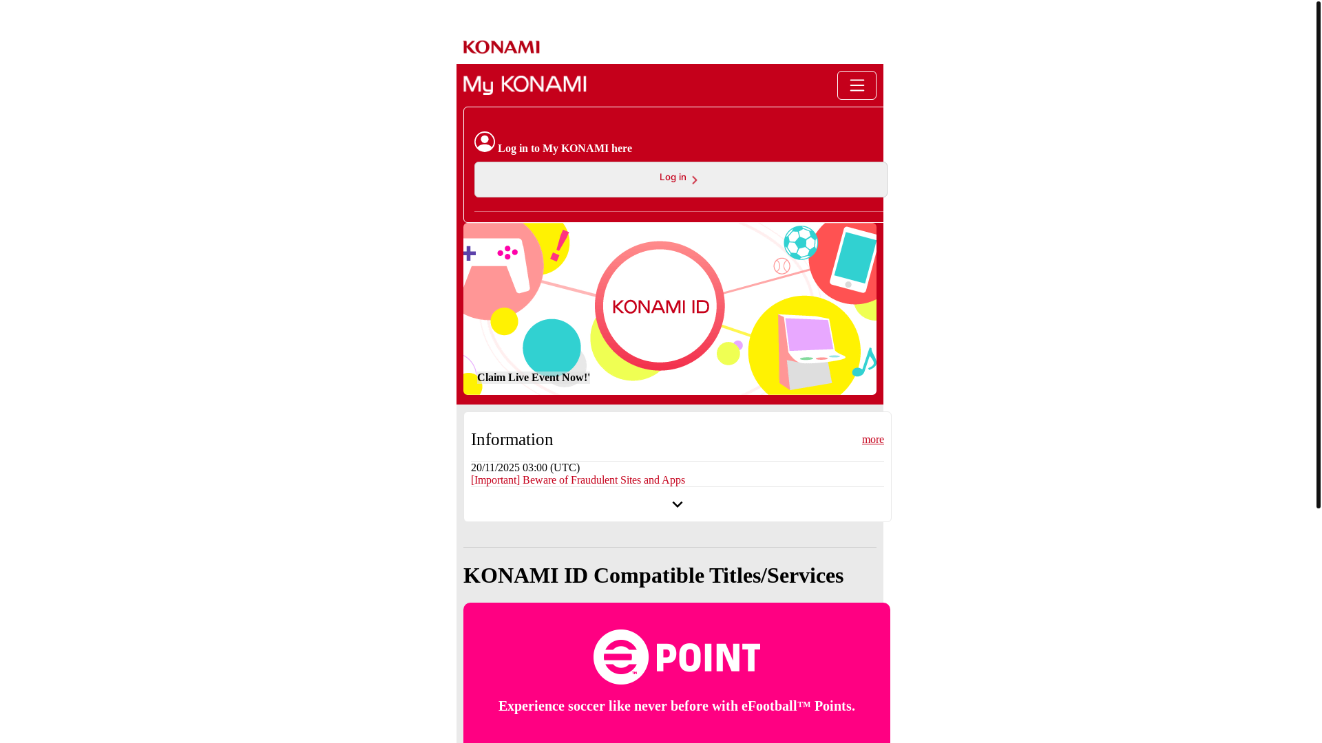 website screenshot of https://konami.biz.id/