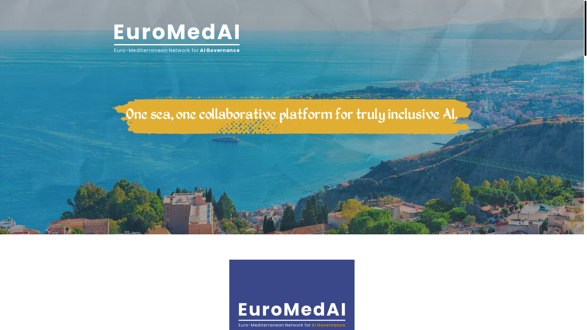 website screenshot of https://euromedai.org/