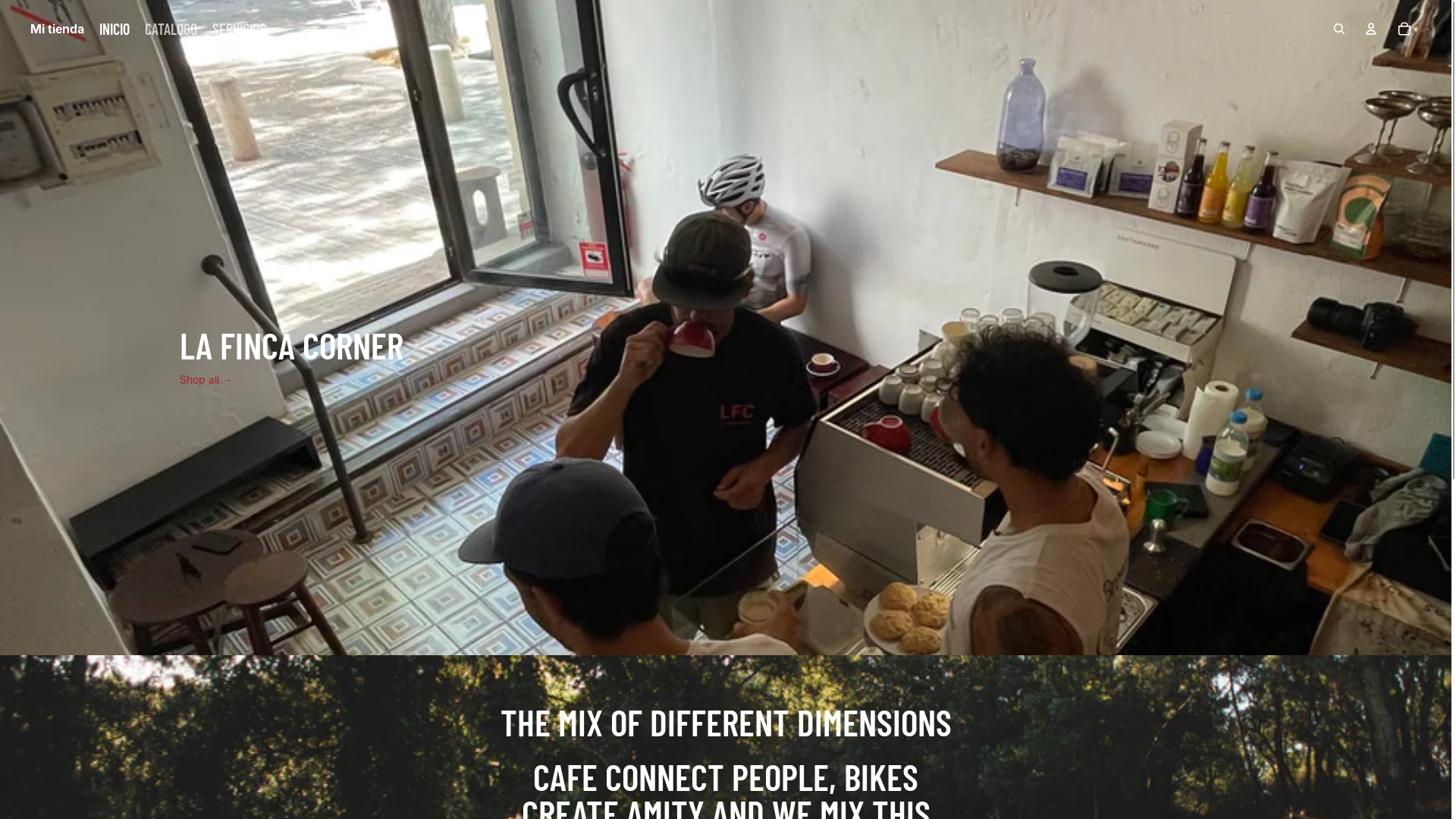 website screenshot of https://lafincacorner.com/