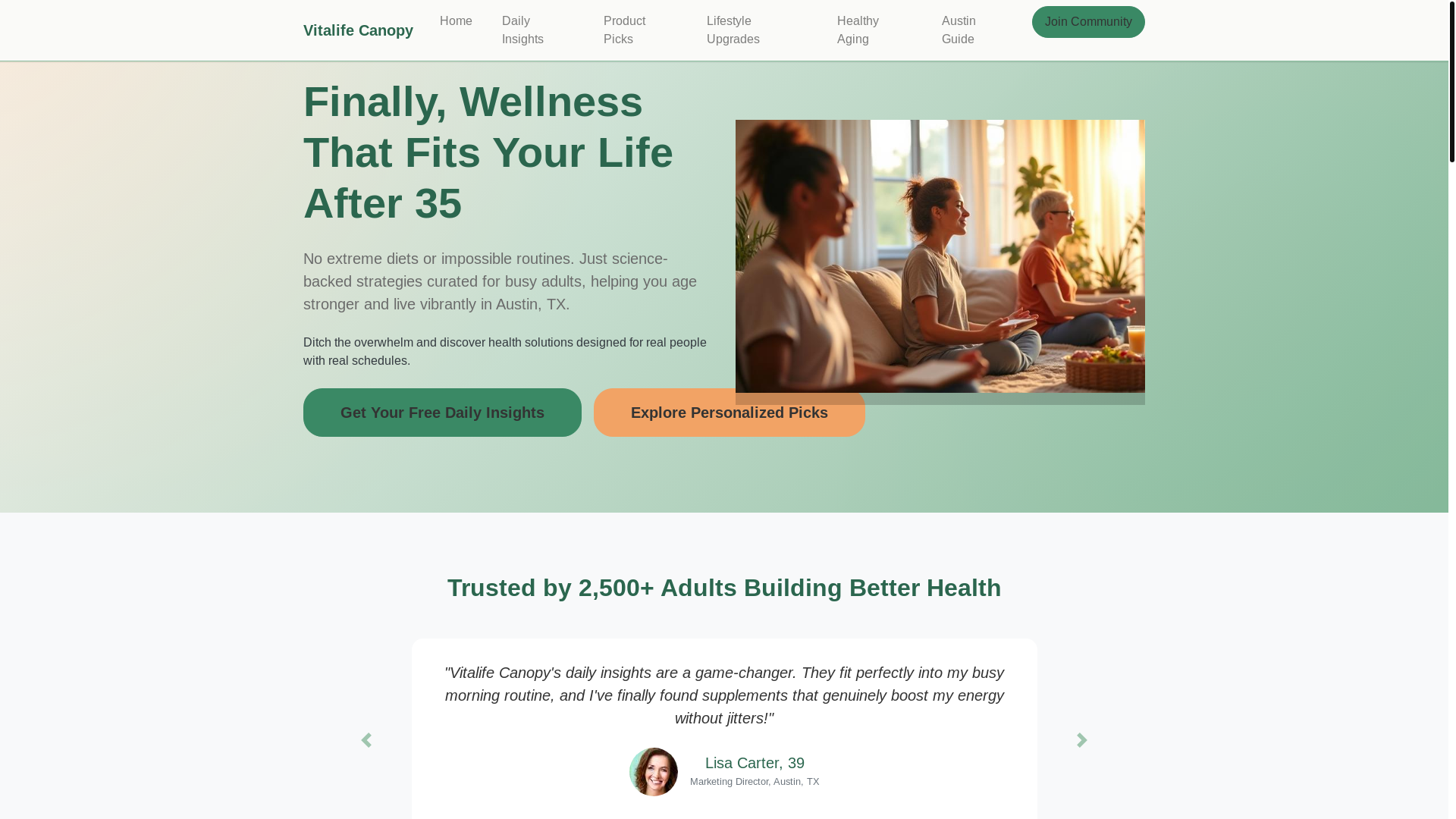 website screenshot of https://vitalquadroa.info/