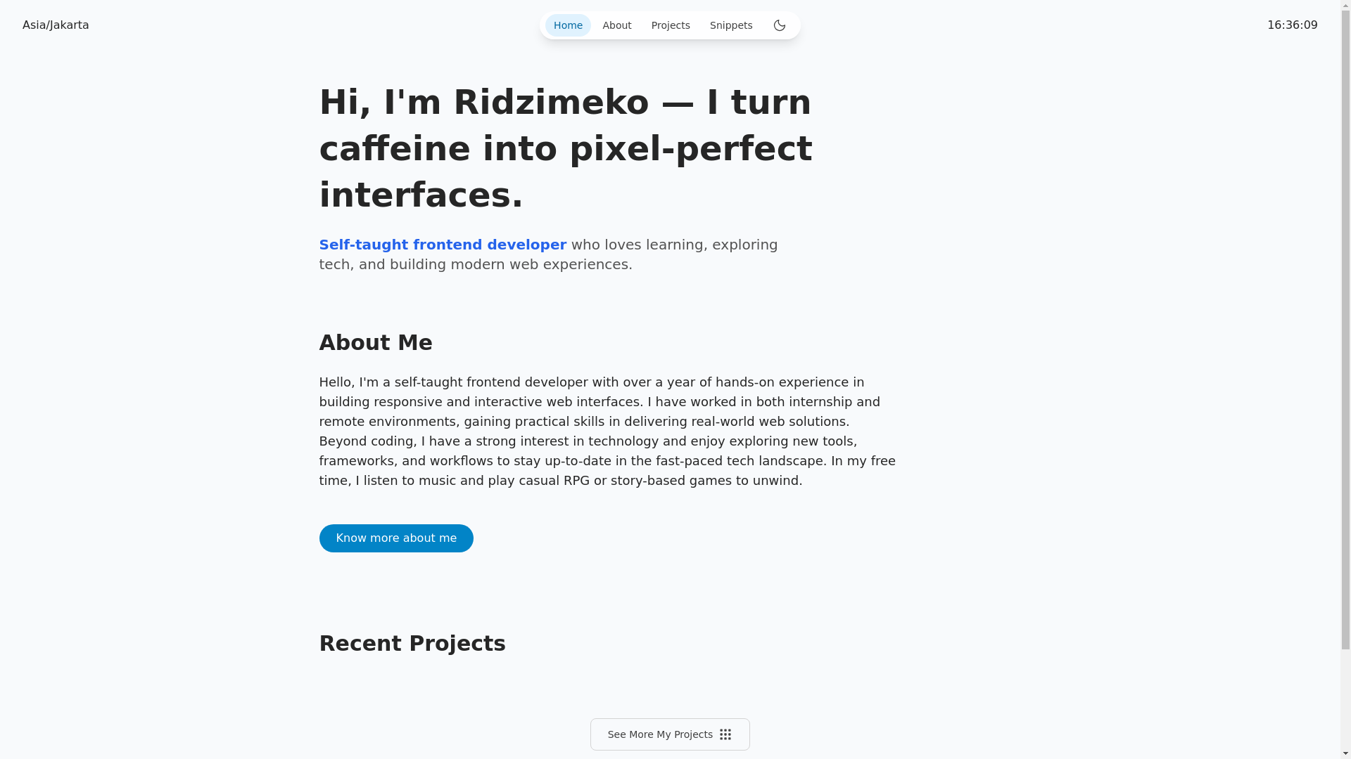 website screenshot of https://ridzimeko.pages.dev/