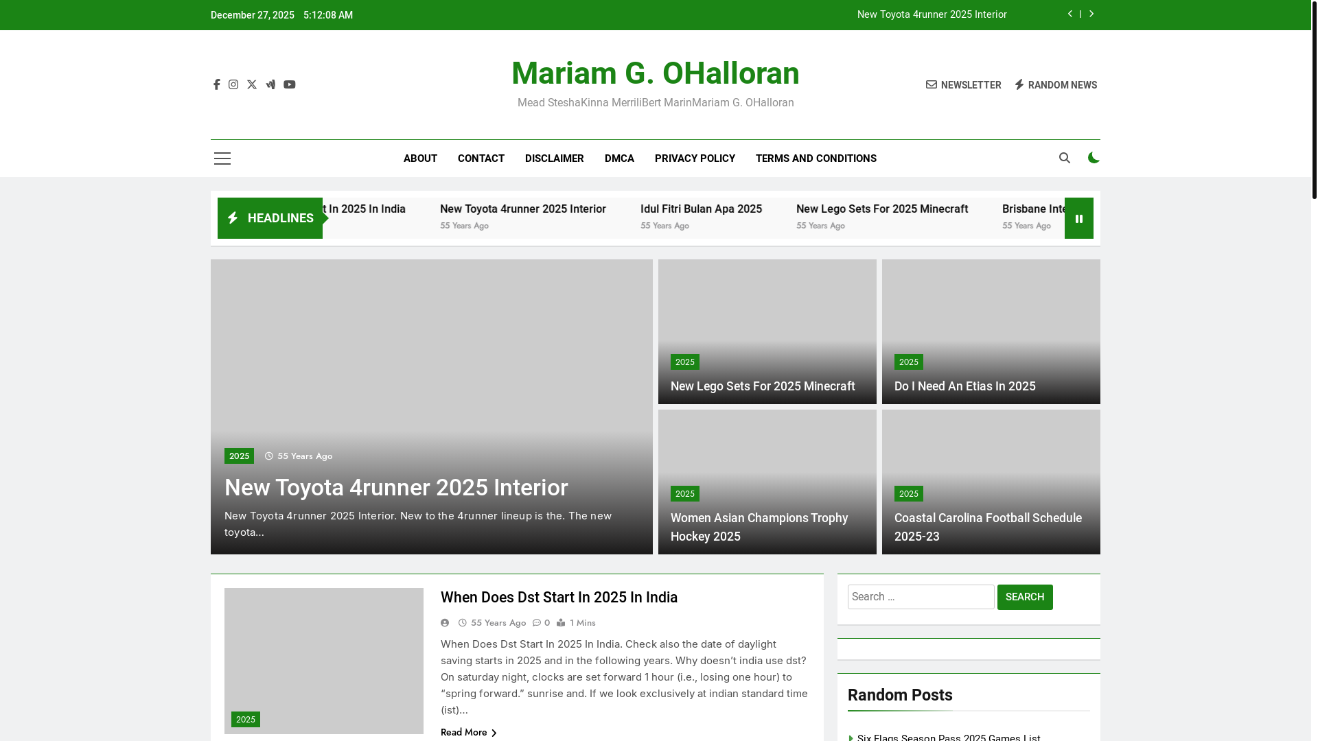 website screenshot of https://mariamgohalloran.pages.dev/