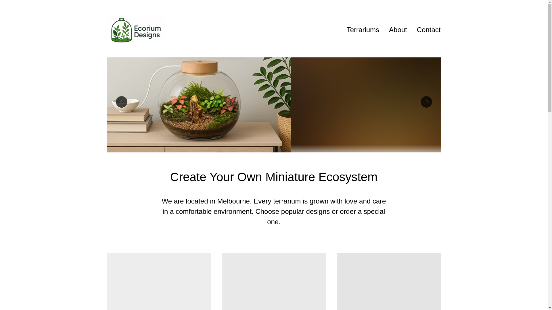 website screenshot of https://ecorium.com.au/