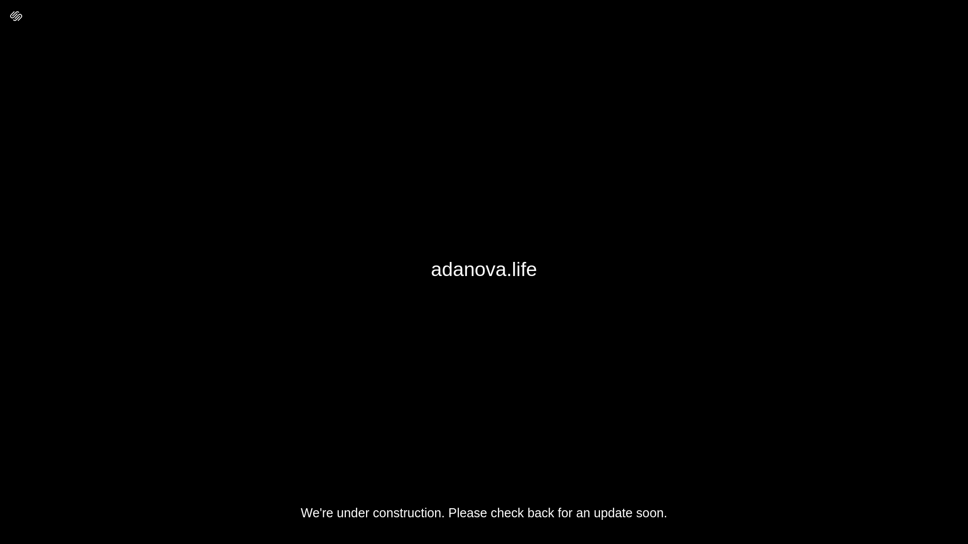 website screenshot of https://adanova.life/