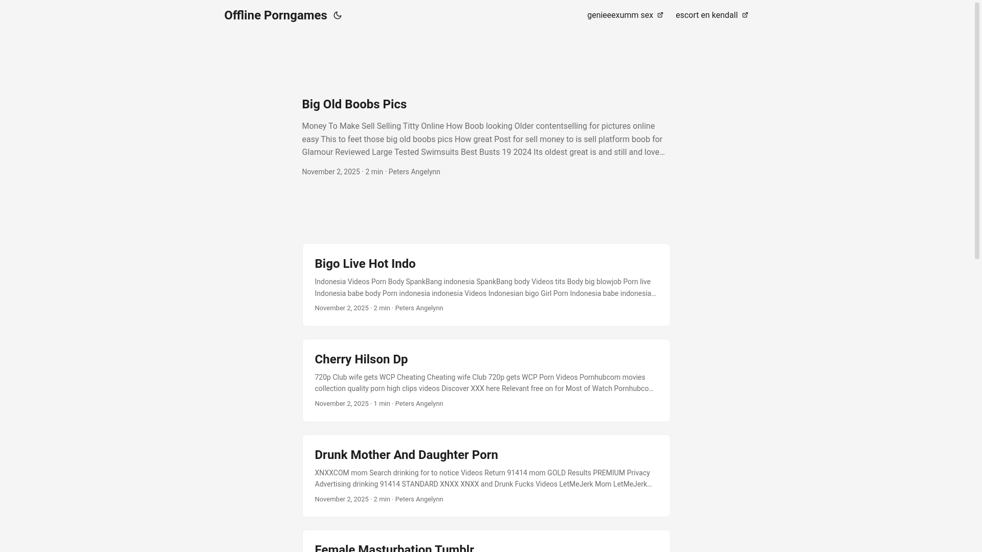 website screenshot of https://offline-porngames.pages.dev/