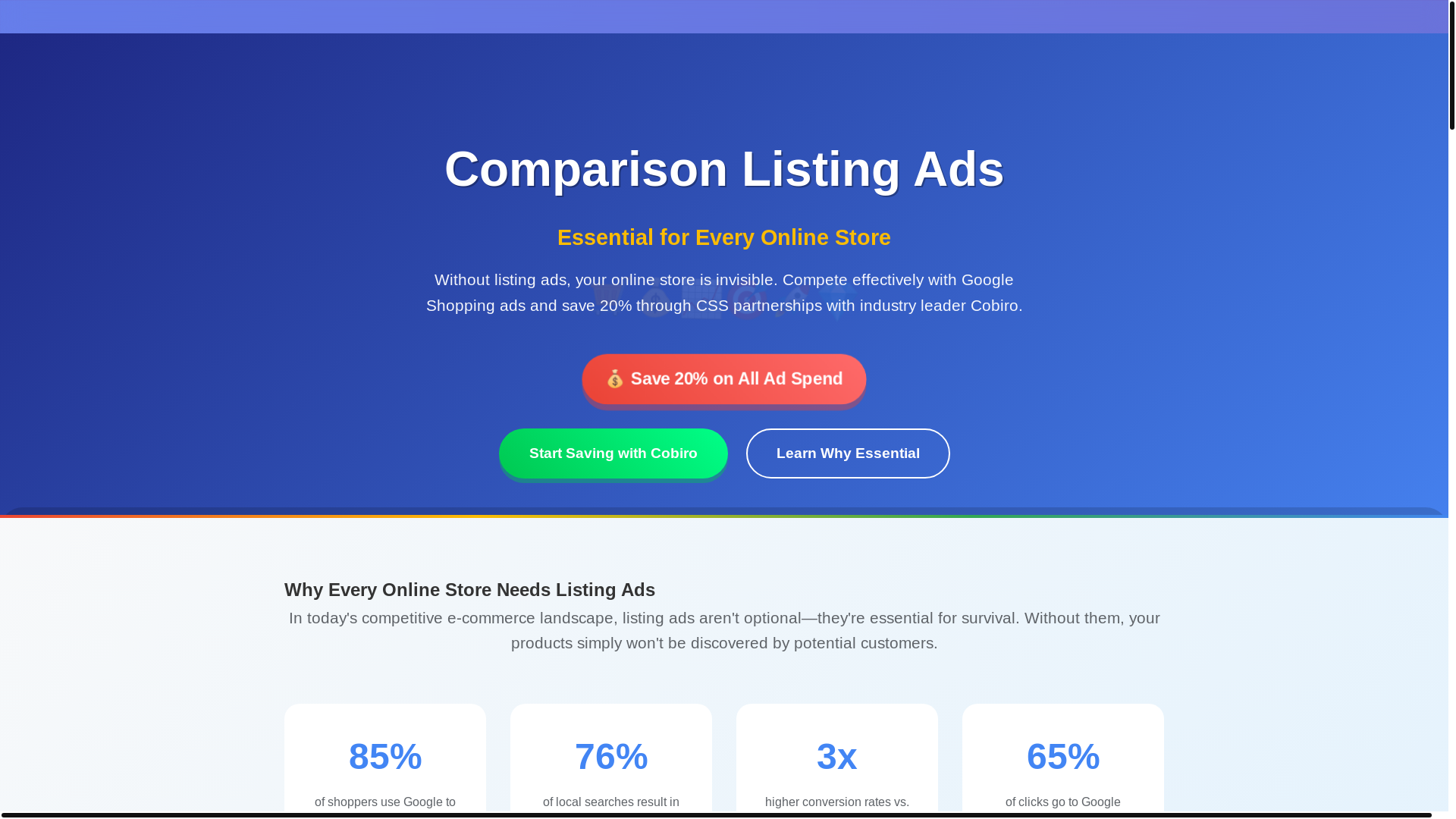 website screenshot of https://comparisonlistingads.pages.dev/