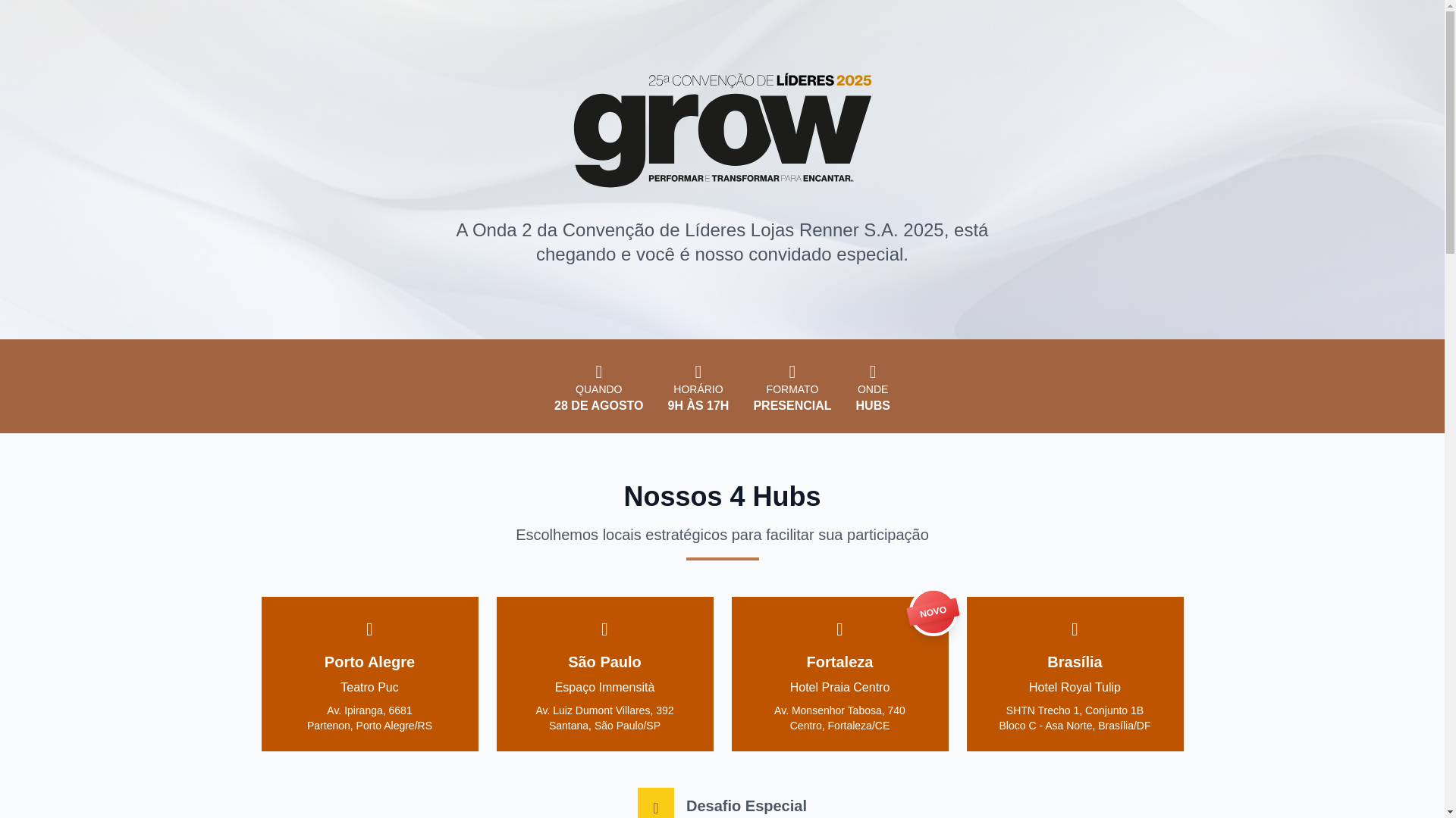 website screenshot of https://convencaolrsa.com.br/