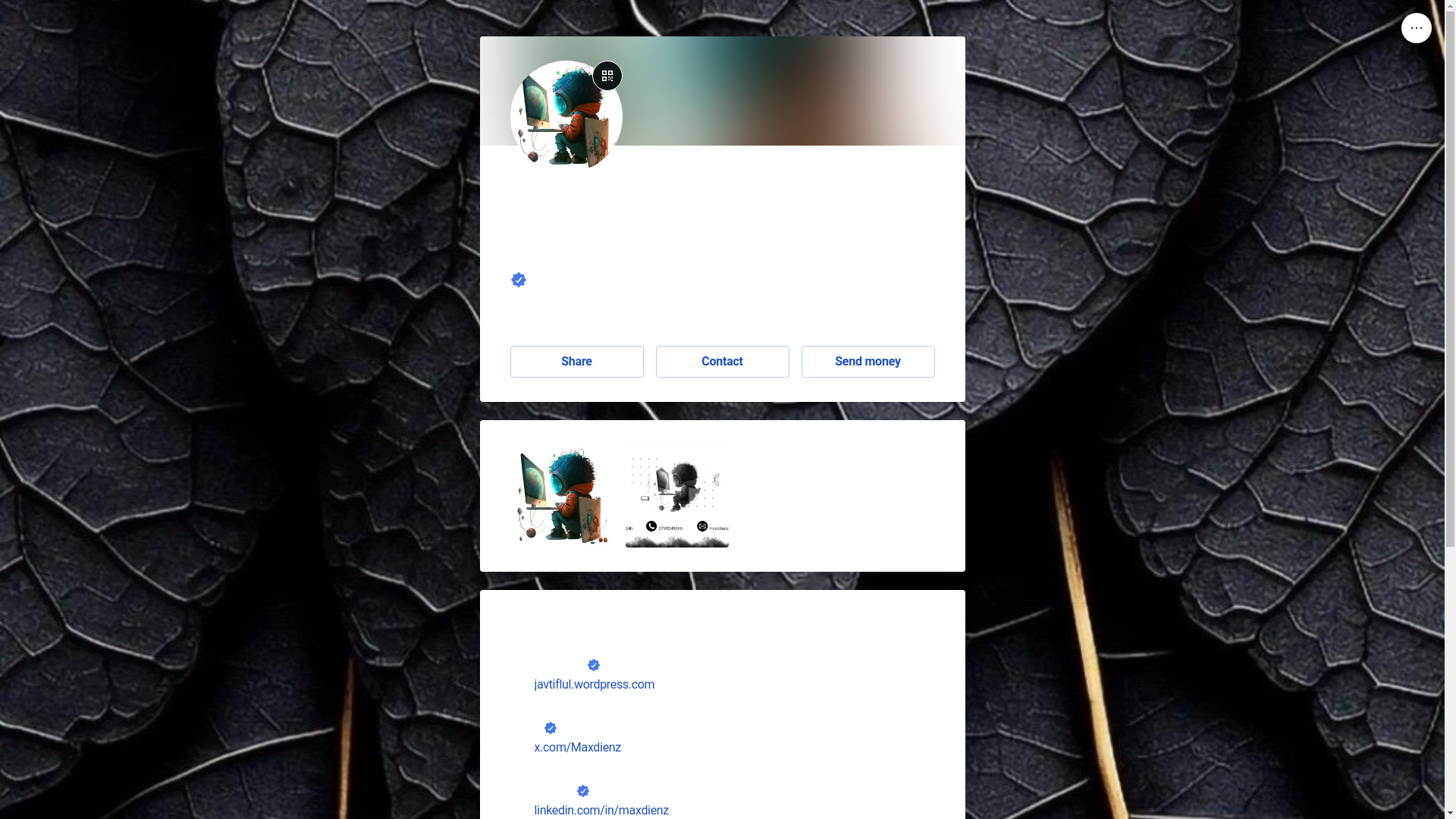 website screenshot of https://thangrau.bio/